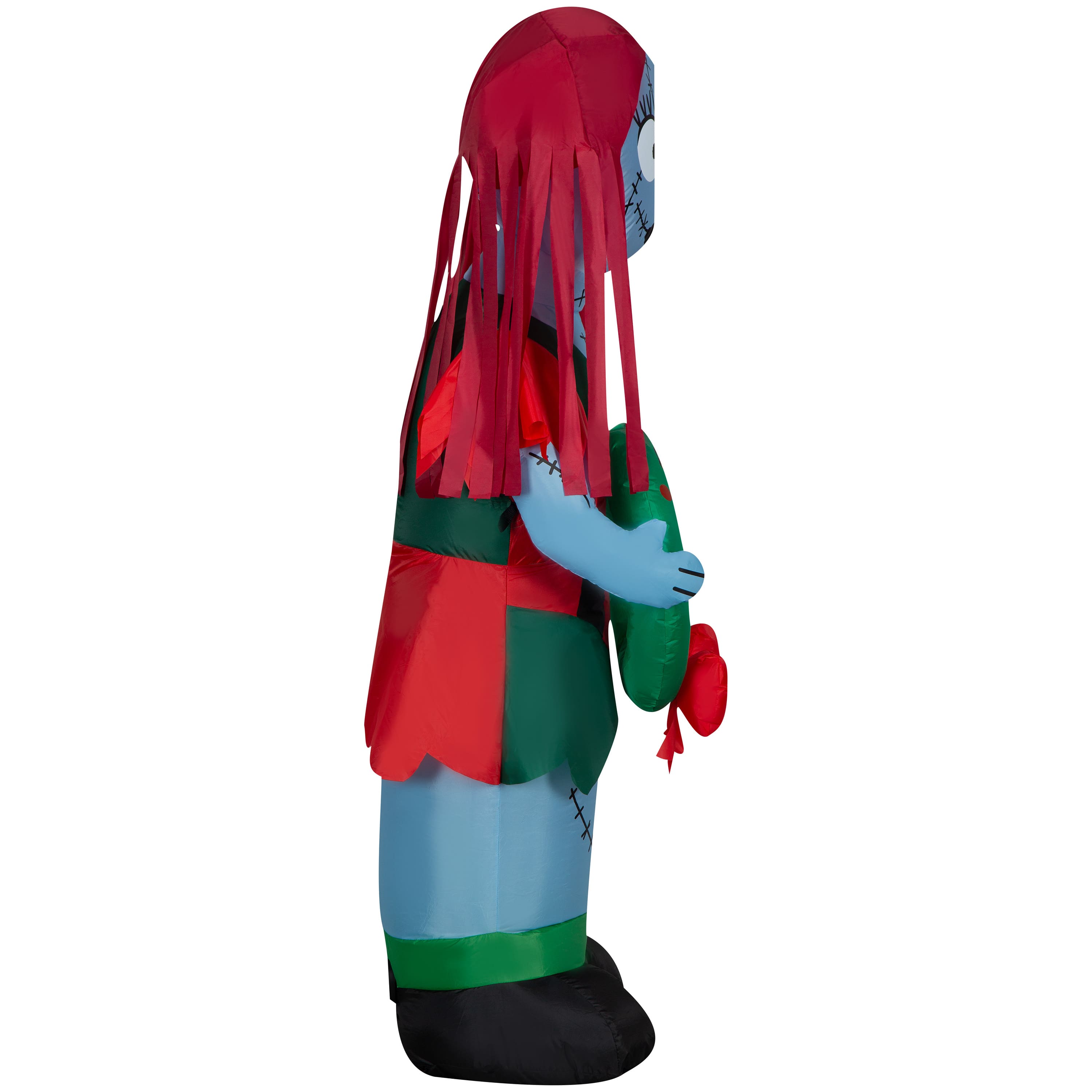 5ft. Airblown® Inflatable Christmas Sally in Patchwork Dress with Monster Wreath