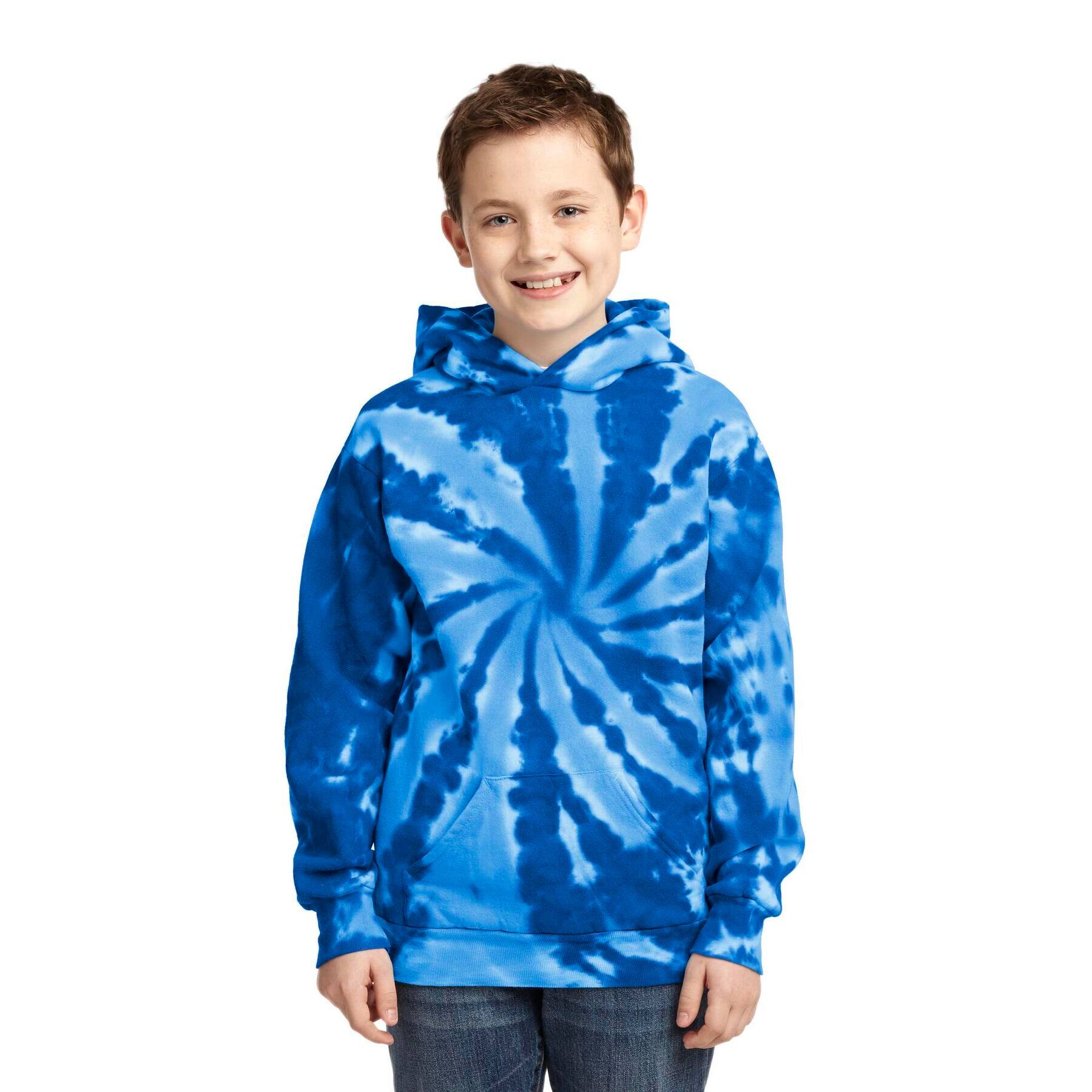 Port & Company® Youth Tie-Dye Pullover Hooded Sweatshirt