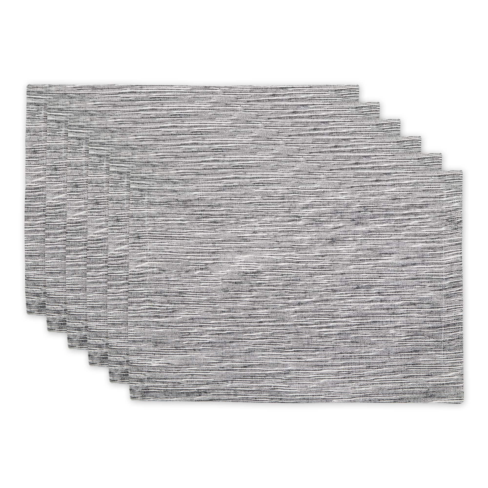 DII® Tonal Recycled Cotton Slubby Rib Placemats, 6ct.