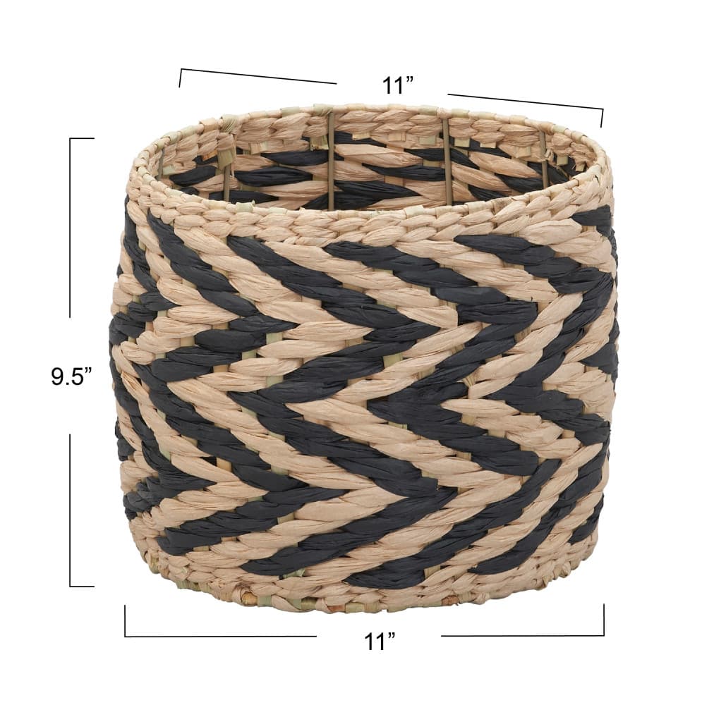 Household Essentials Cattail & Paper Zee Basket
