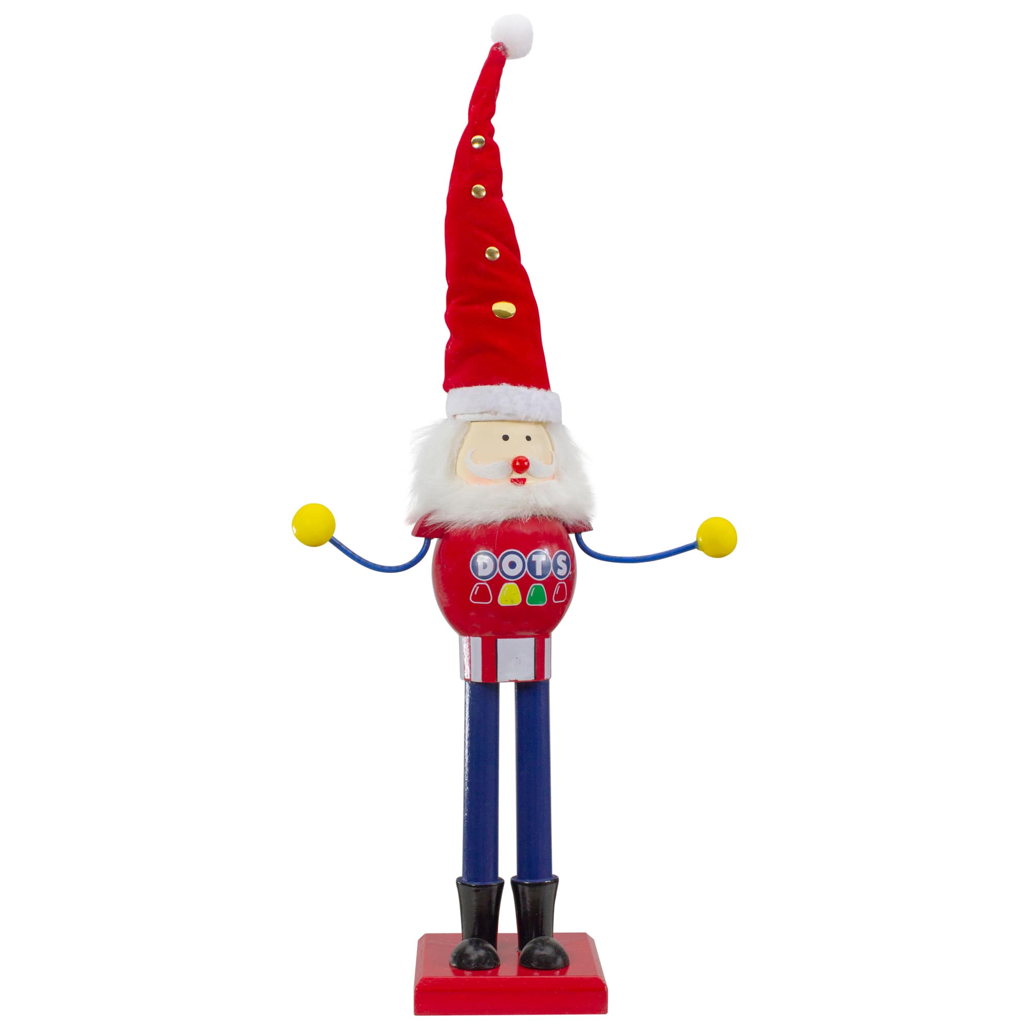 16.75" Red & Blue Dots Christmas Nutcracker Figurine