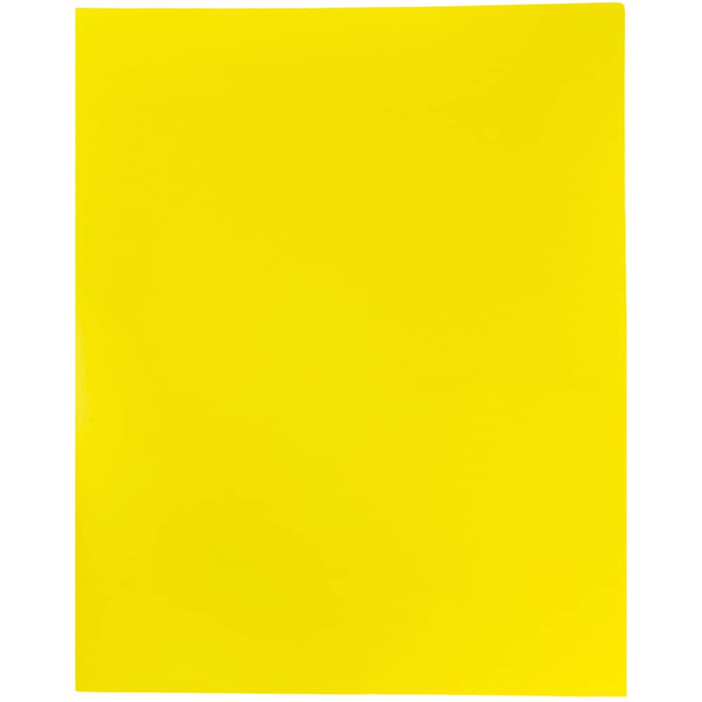 JAM Paper 9.5" x 11.5" Plastic 2 Pocket School POP Folders