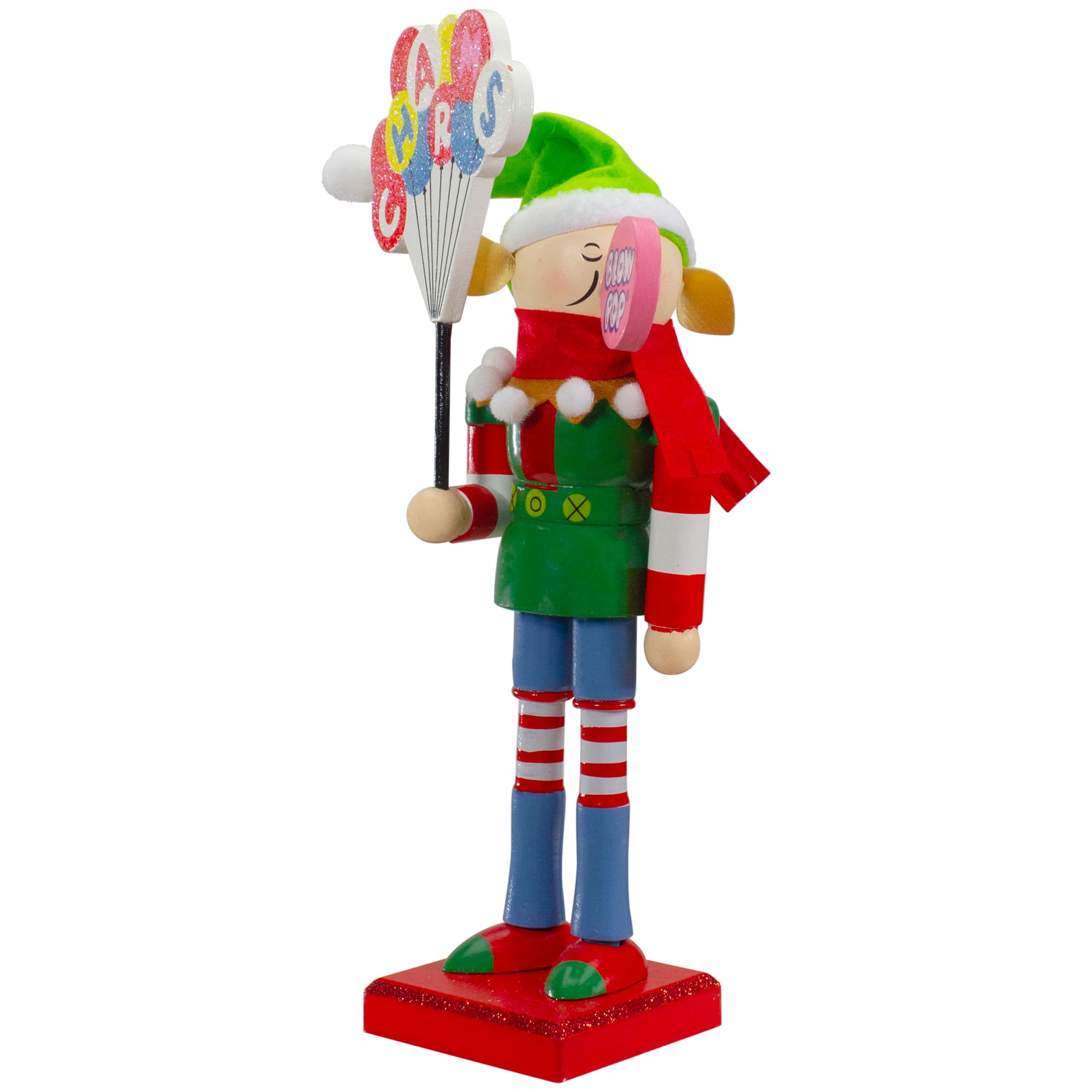 11" Tootsie Roll Charms Blow Pop Wooden Elf Figurine