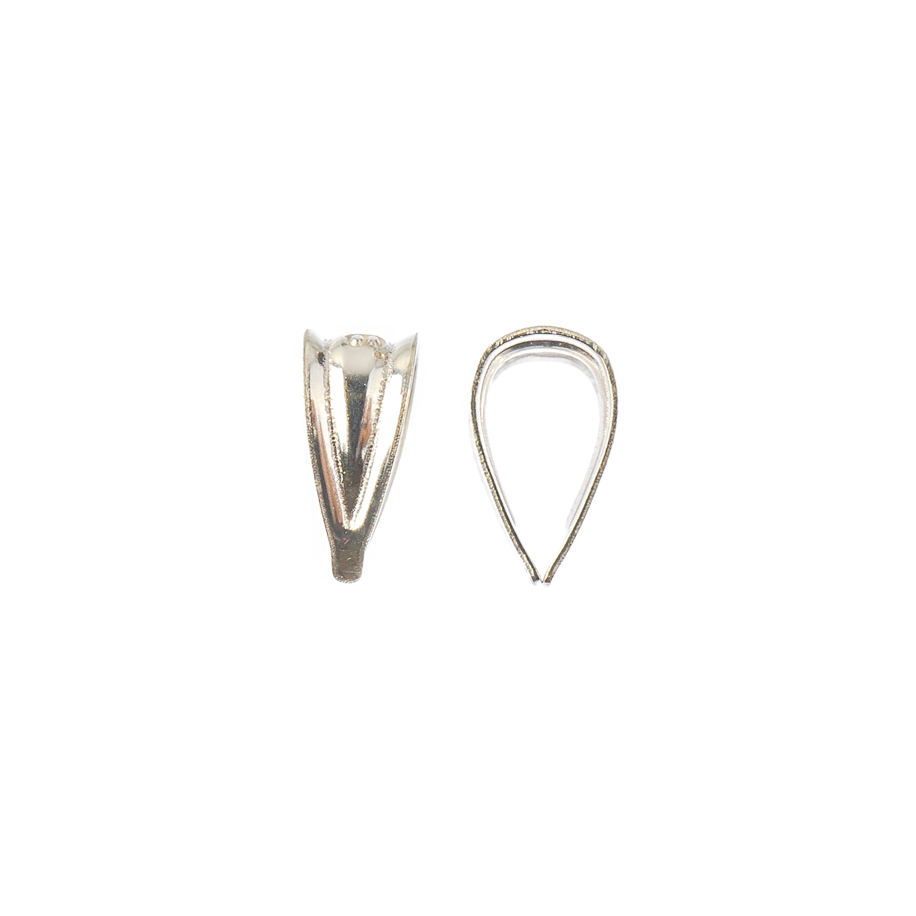 Sterling Silver Small Bails, 4ct. by Bead Landing™