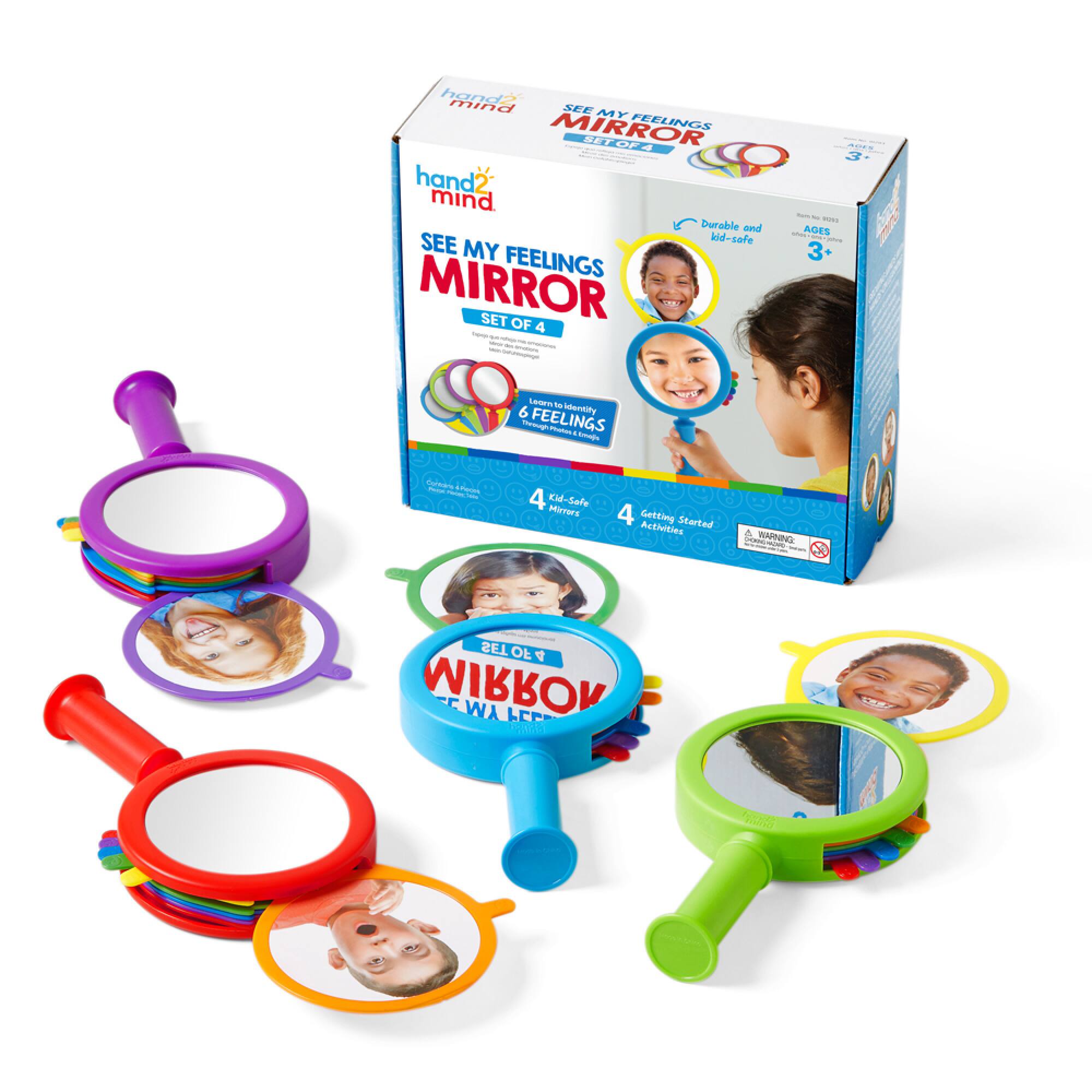 Hand2mind® See My Feelings Mirror Set, 4ct.