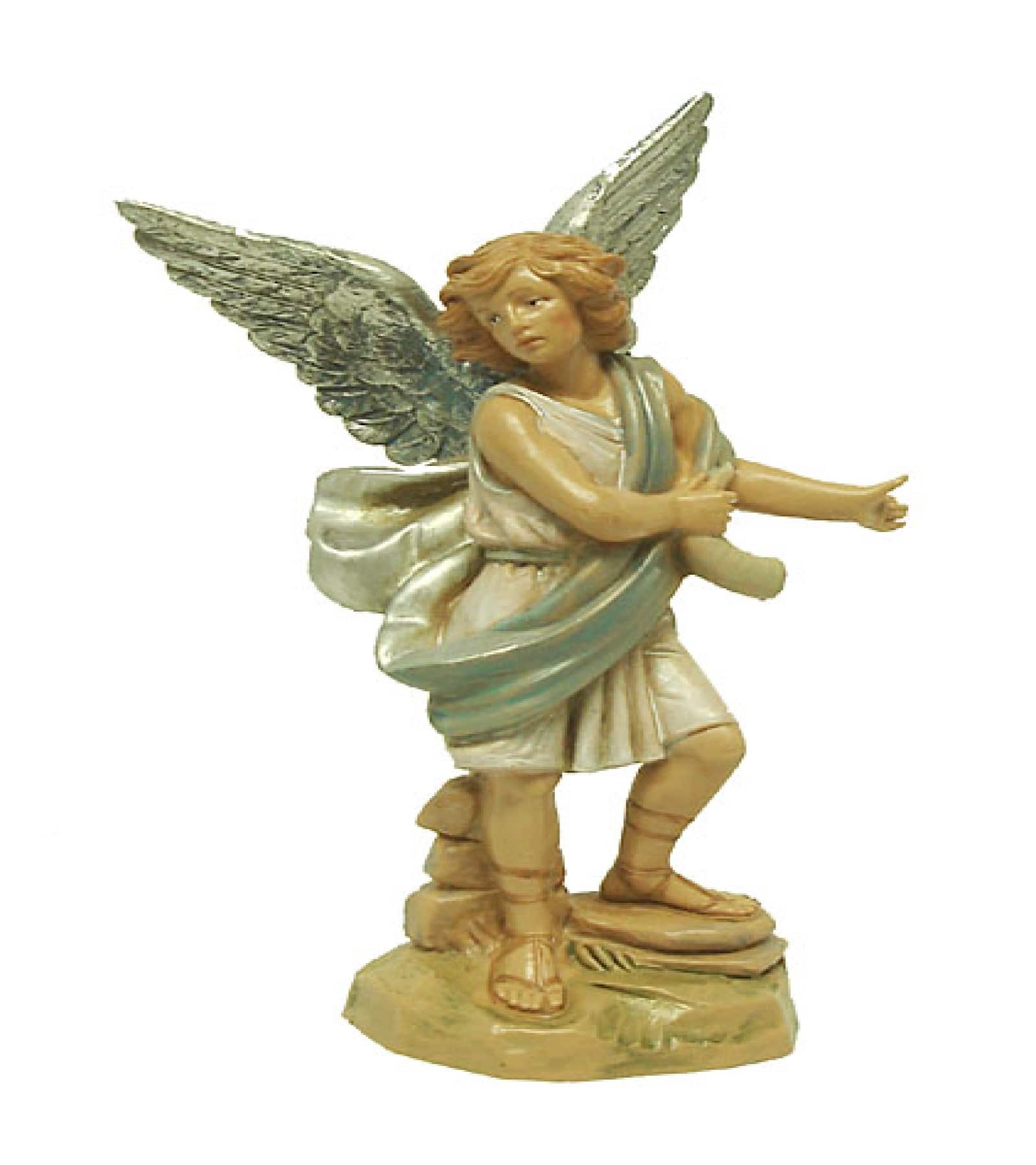 5.75" Blue & Cream Hand Painted Raphael Angel Nativity Figurine By Roman | Michaels&reg;