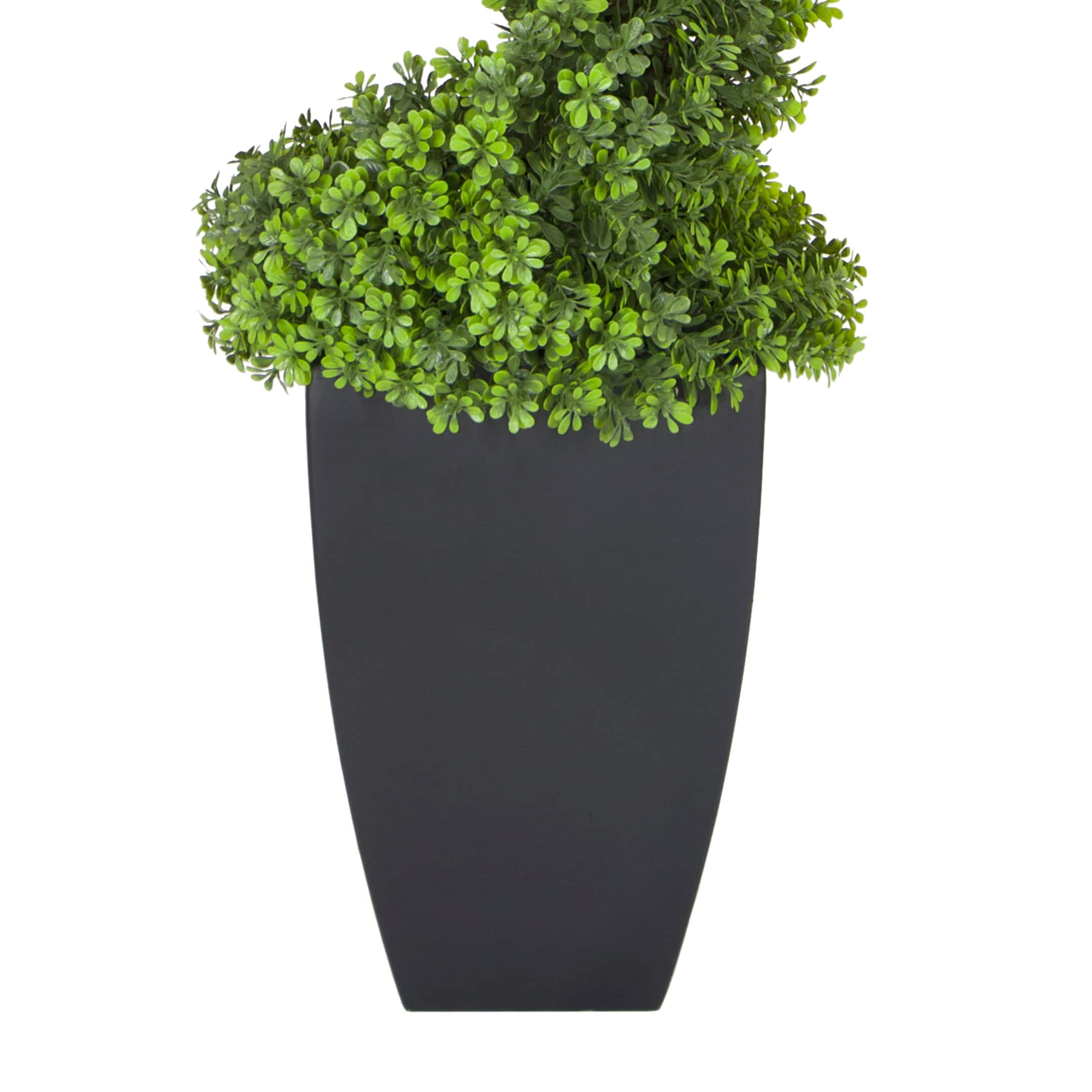 5ft. Topiary Spiral Boxwood Artificial Tree in Decorative Urn