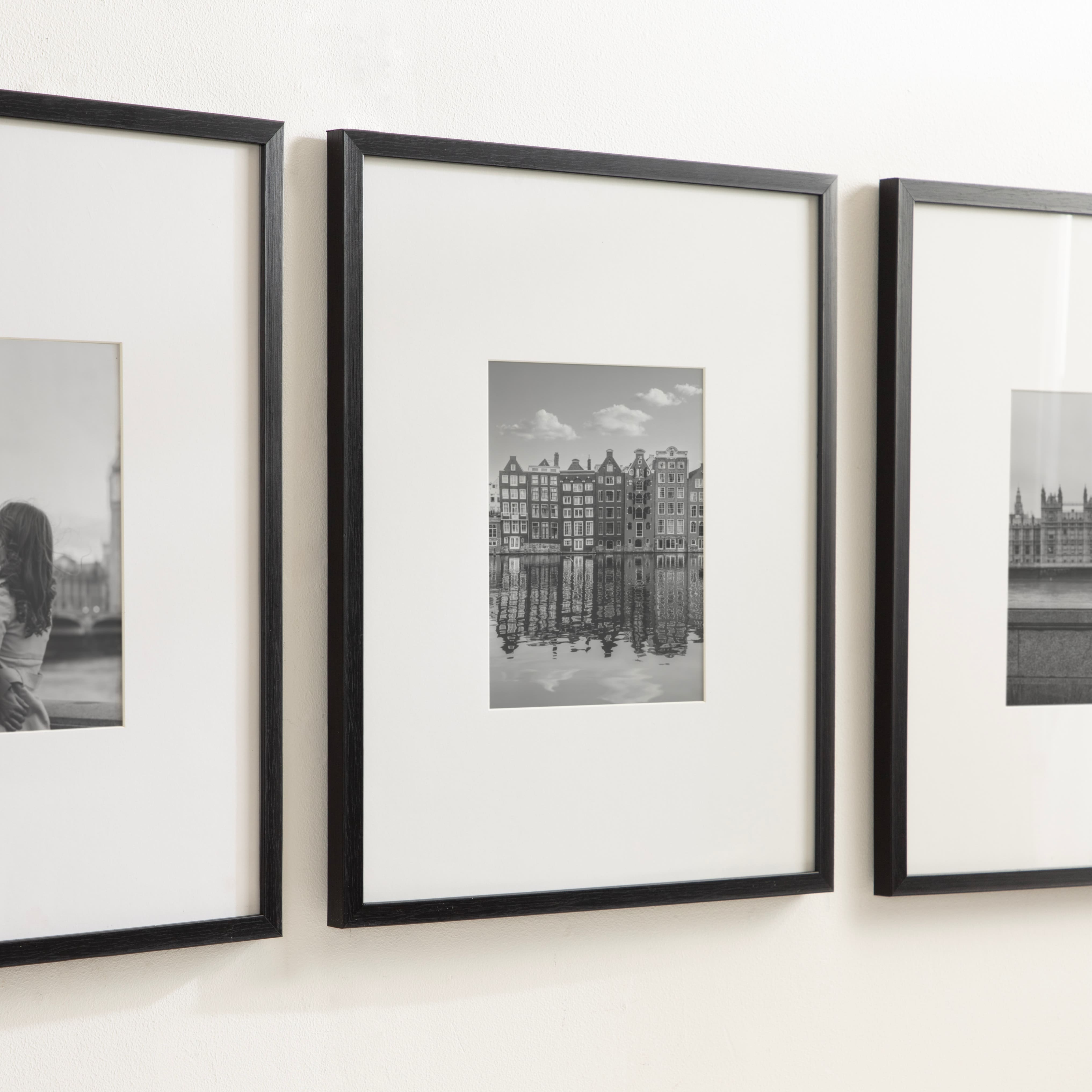 Kate and Laurel Gallery 16" x 20" Photo Picture Frames with 8" x 10" Mat