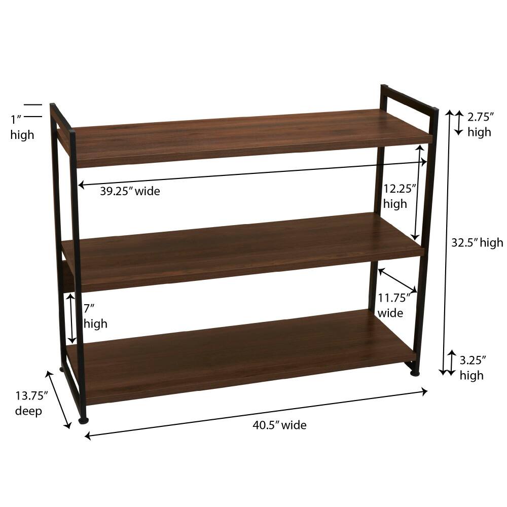 Household Essentials Jamestown 42" Wide Bookshelf