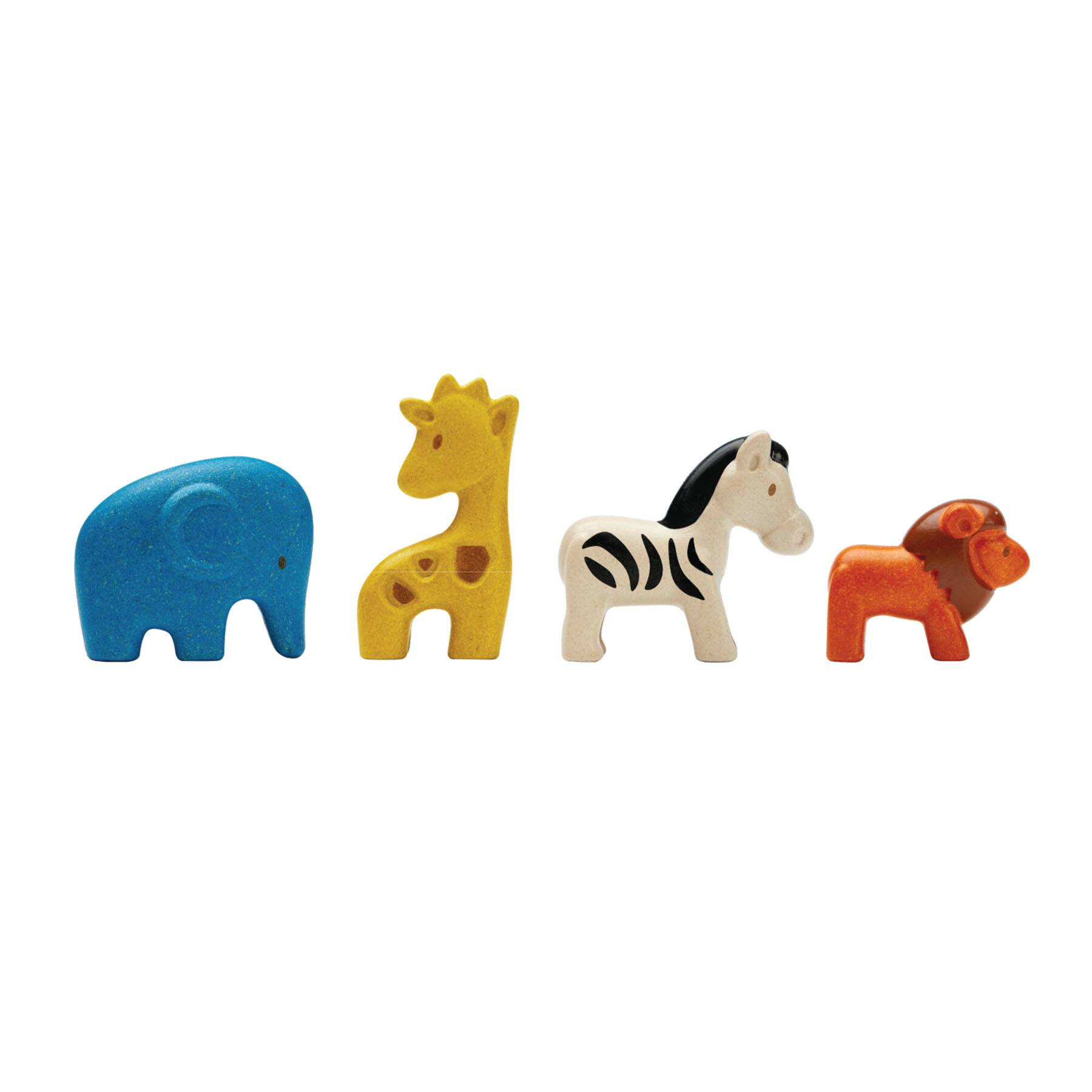 PlanToys Wild Animals Wooden Playset