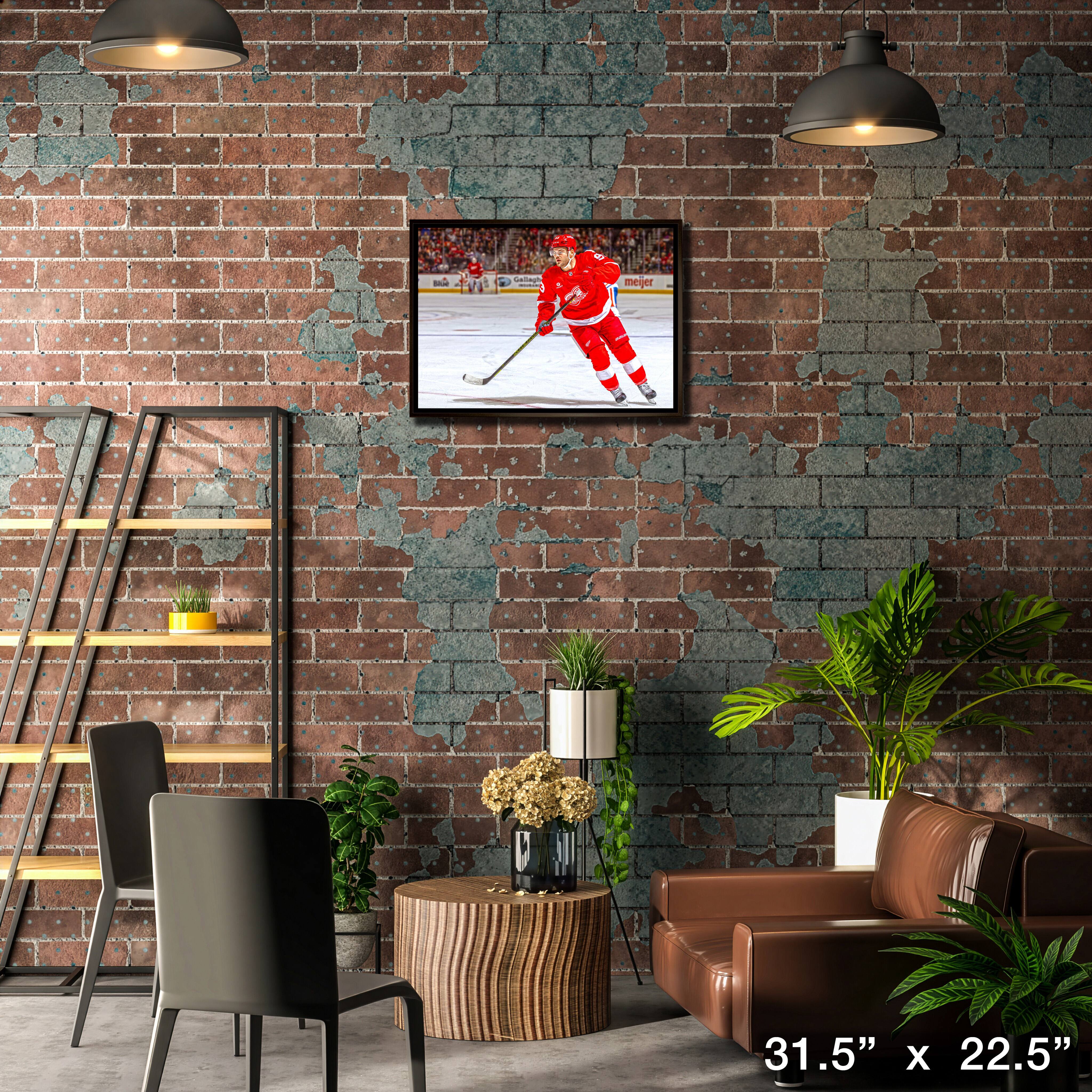Alex DeBrincat 20" x 29" Framed Canvas Detroit Red Wings 31.5" x 22.5"