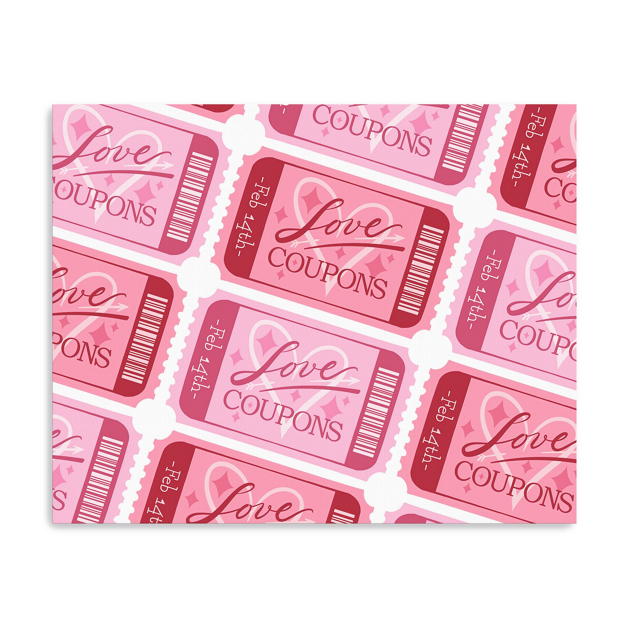 Love Coupons Canvas Giclée Art