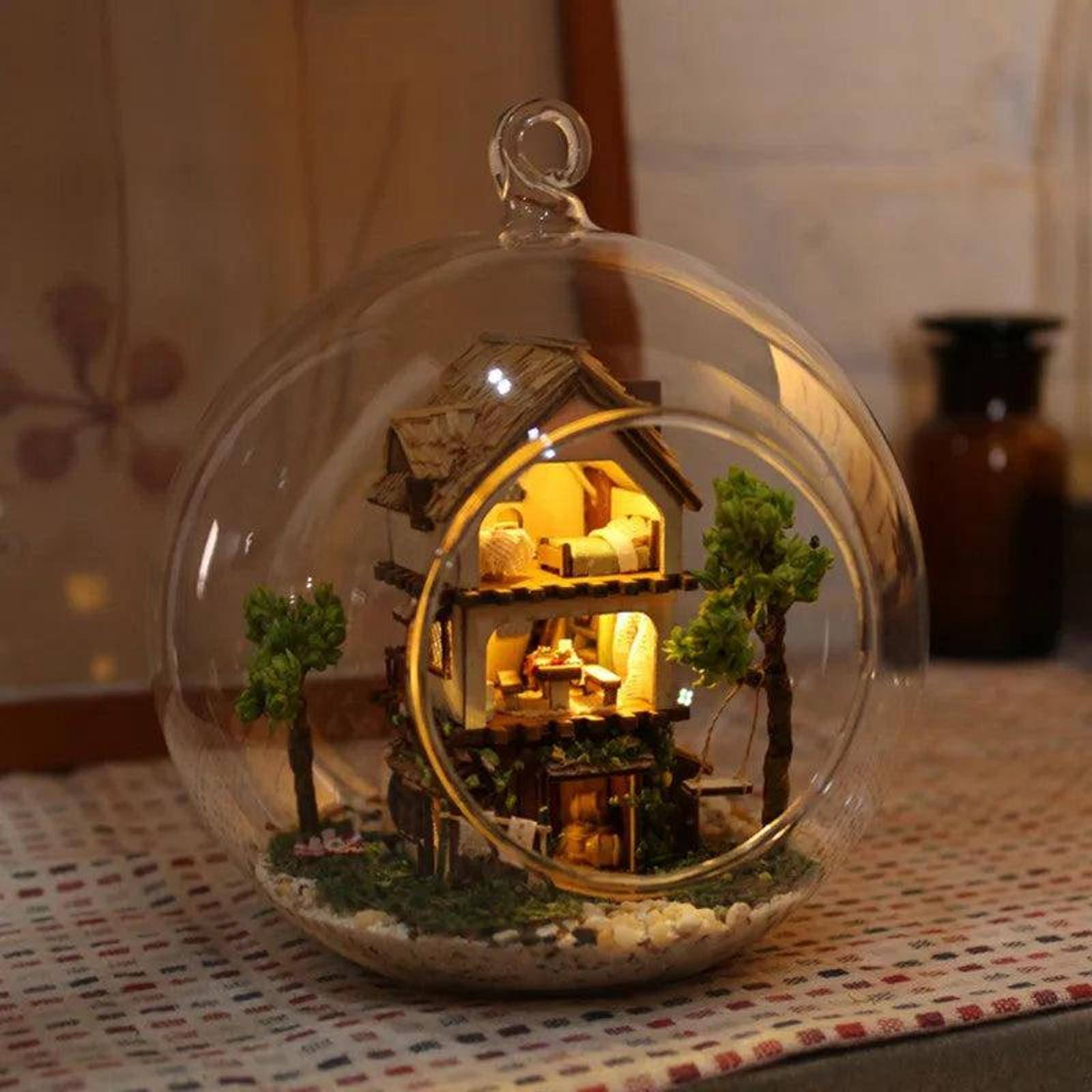 Wizardi Miniature Roombox House in the forest Dollhouse Kit