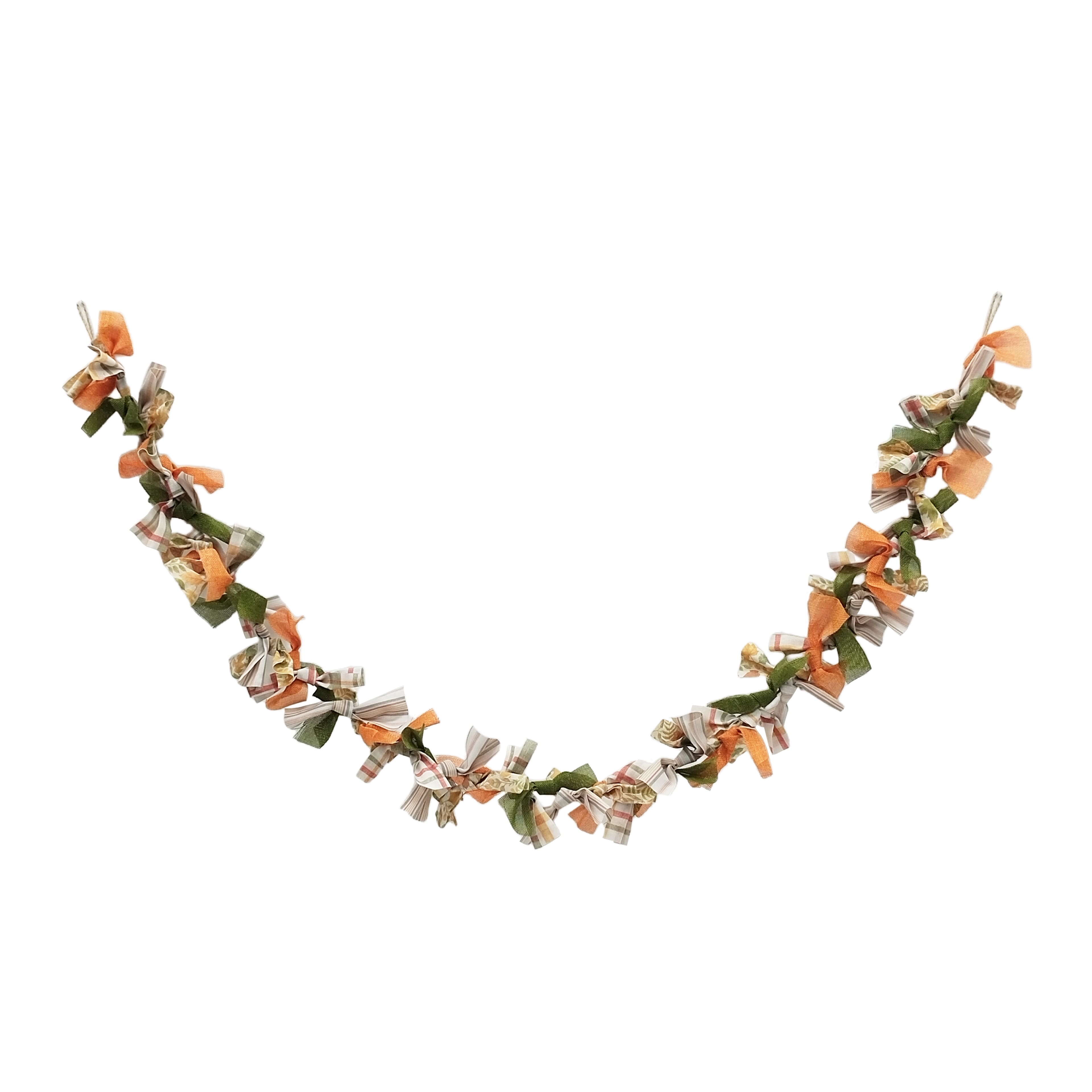 6ft. Orange Mix Fabric Garland by Ashland®