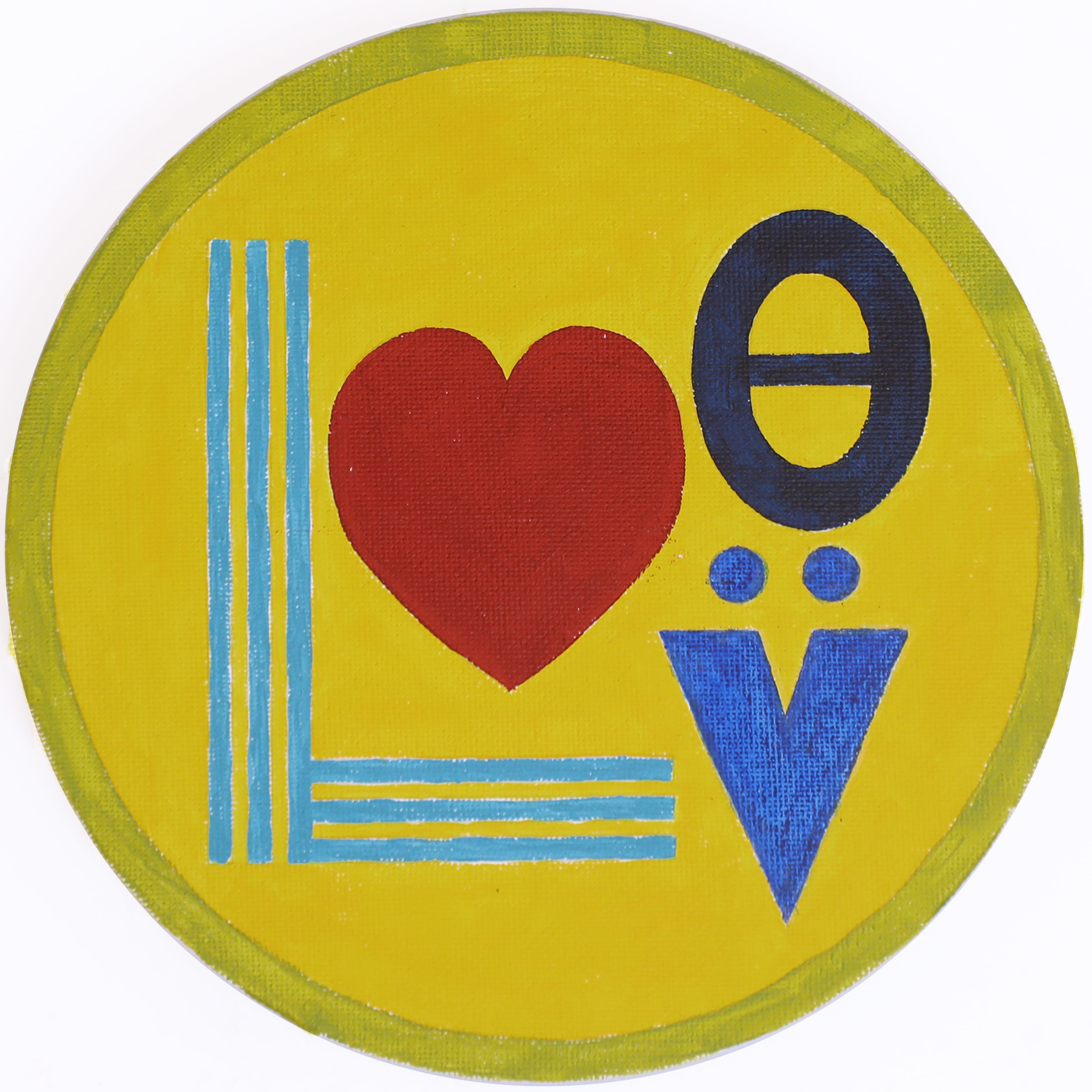 Jonathan Adler x Michaels 7" Round Love Canvas Painting Kit