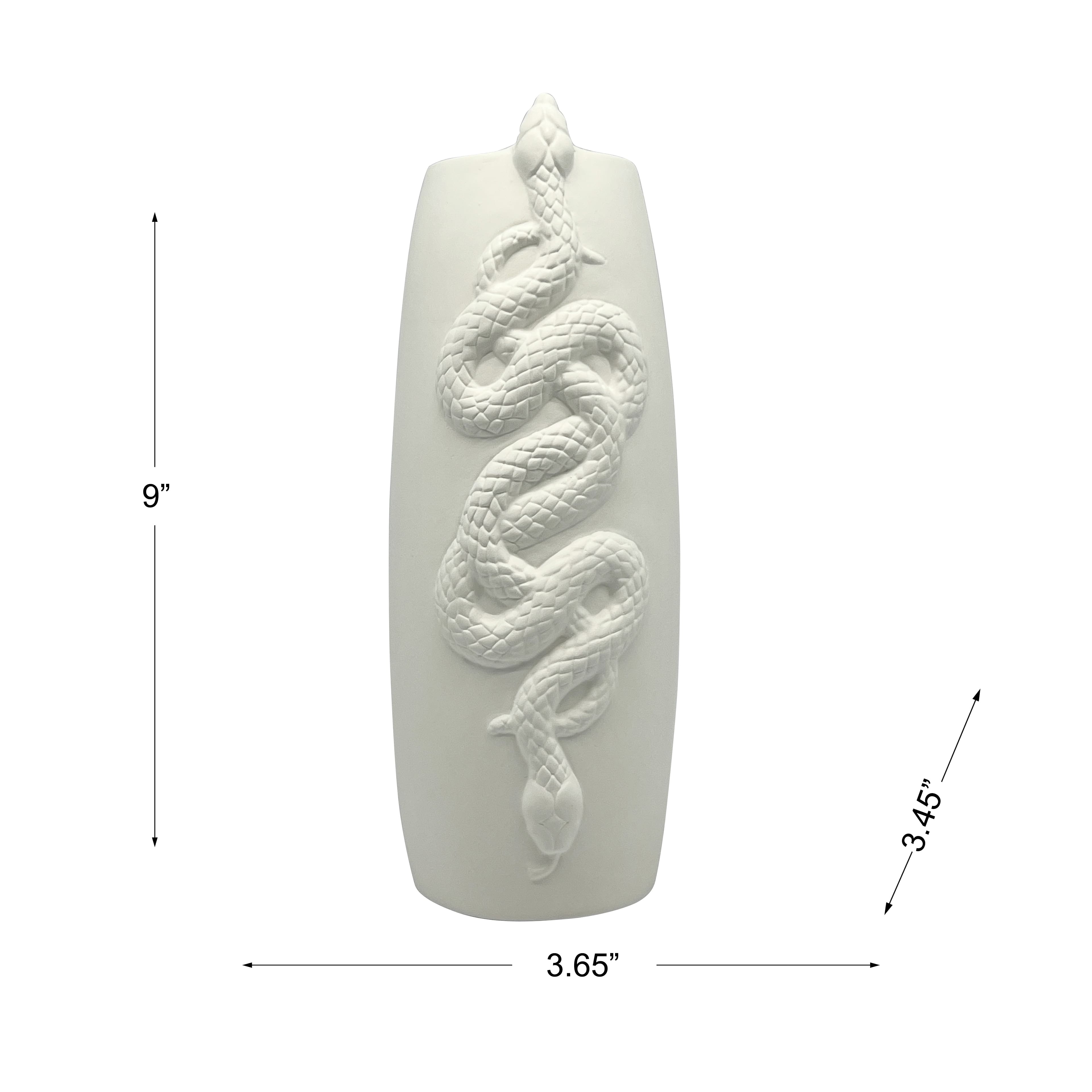 9" Entwined Snakes DIY Ceramic Vase by Make Market®
