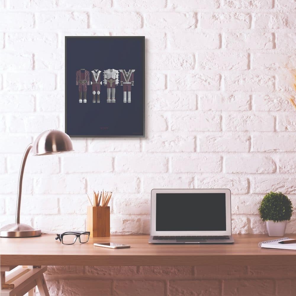 Stupell Industries Kiss Characters Fashion Design Black Framed Wall Art