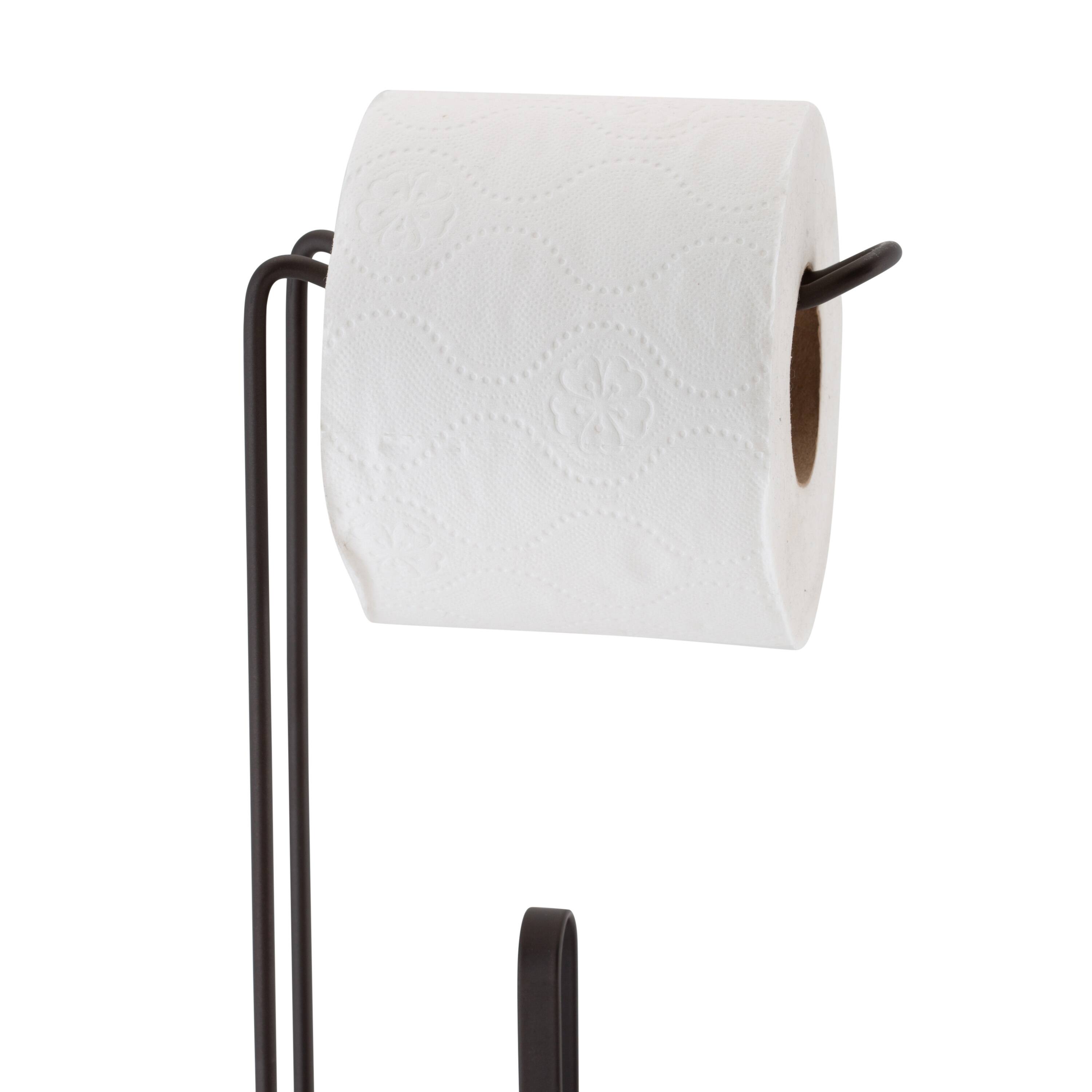 Bath Bliss 21" Bronze Toilet Paper Reserve & Dispenser