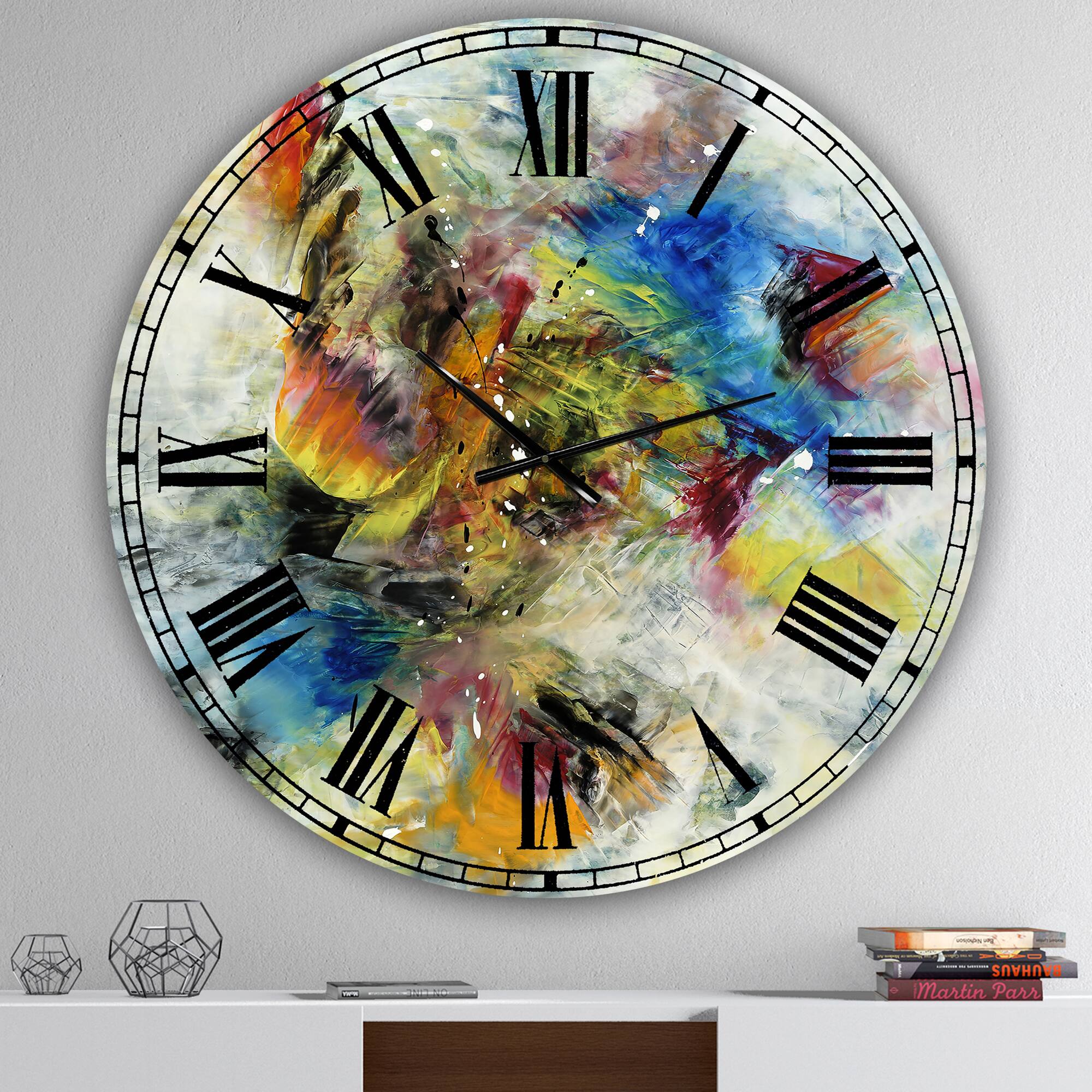Designart 'Follow Your Dreams Large Modern Wall Clock
