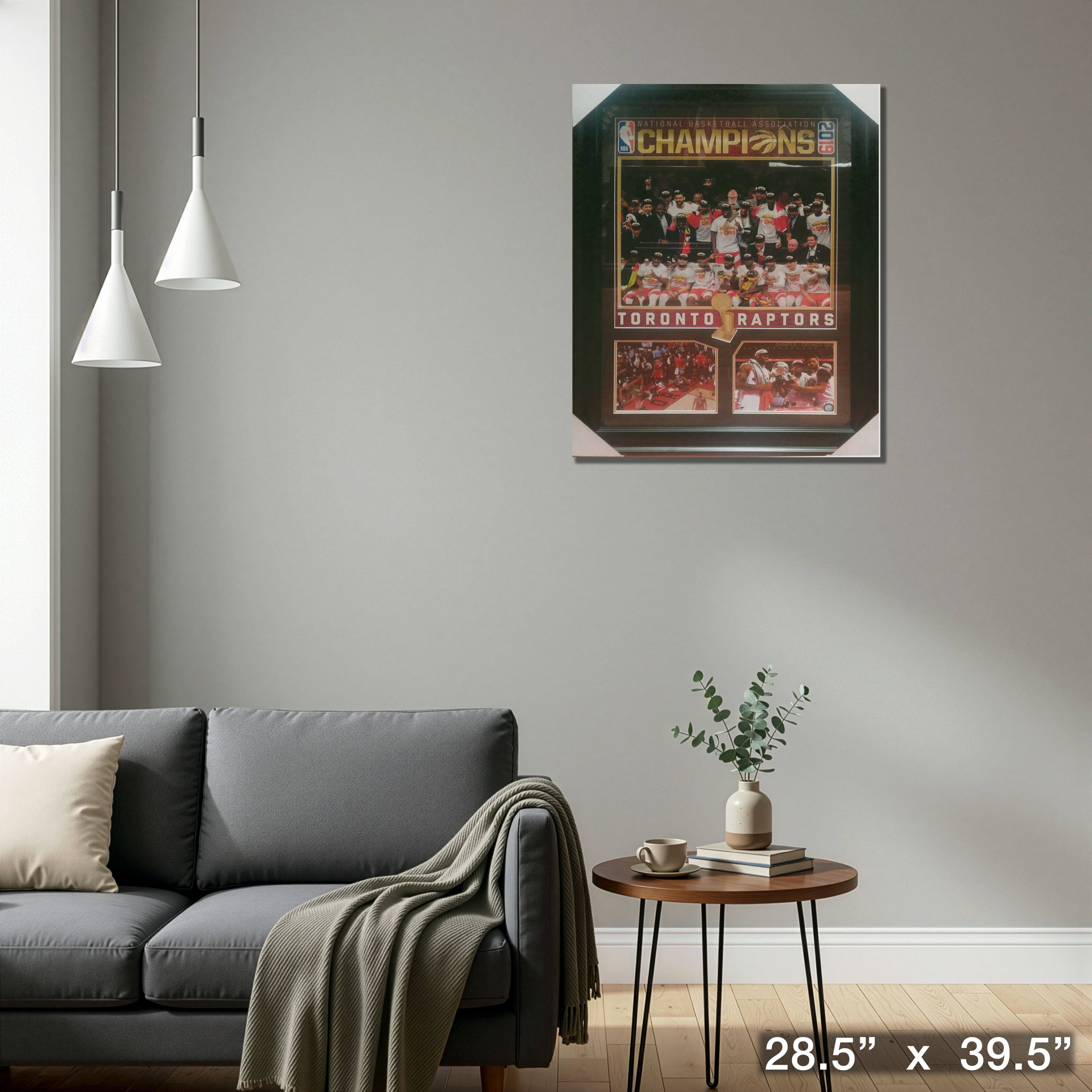 Toronto Raptors Framed 8" x 10" 2019 World Champion Collage 28.5" x 39.5"