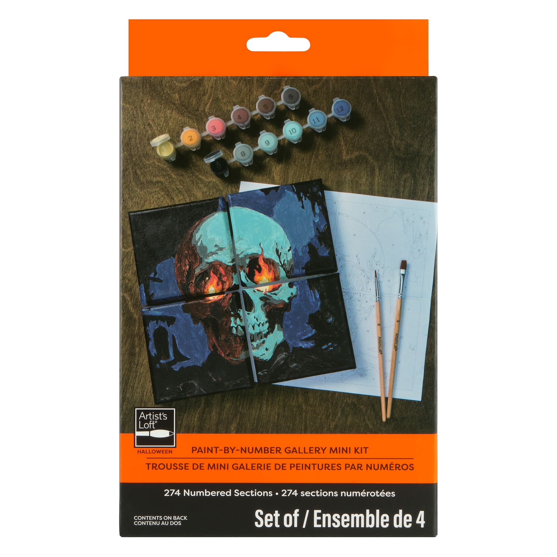 Skull Paint-by-Number Gallery Mini Kit by Artist's Loft®