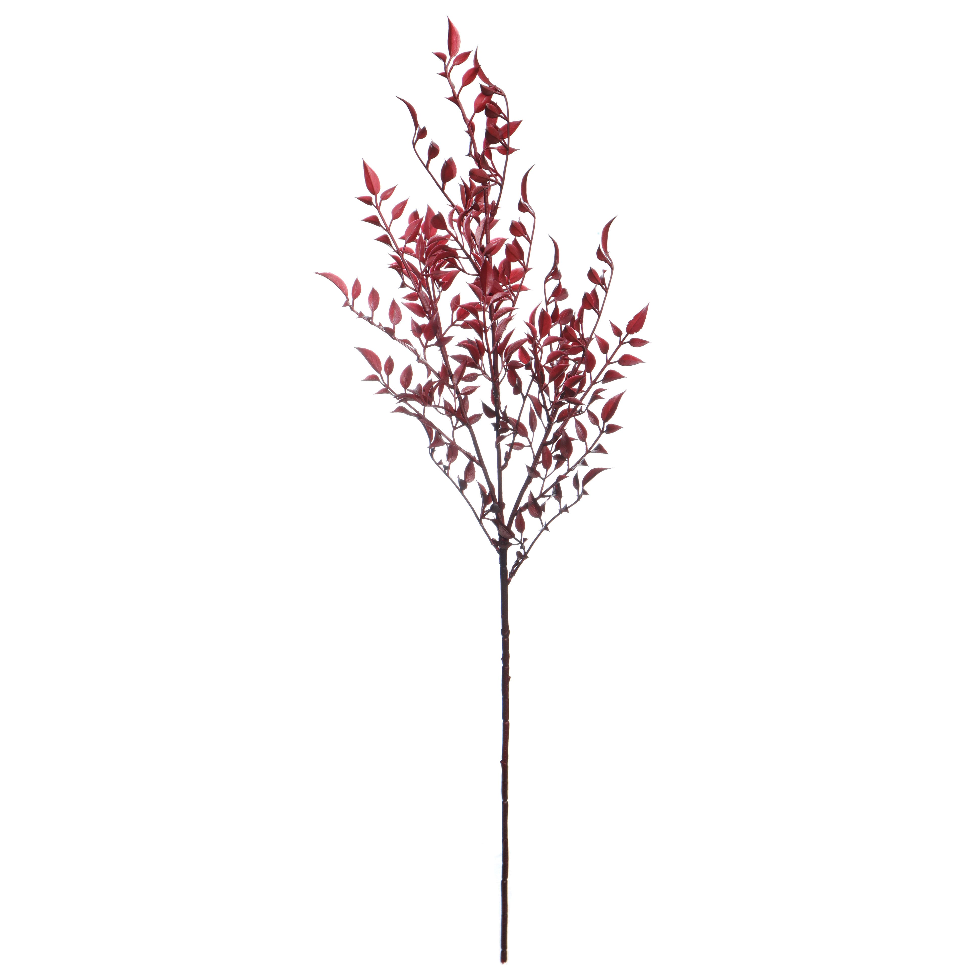 28.5" Burgundy Glittered Fern Stem by Ashland®