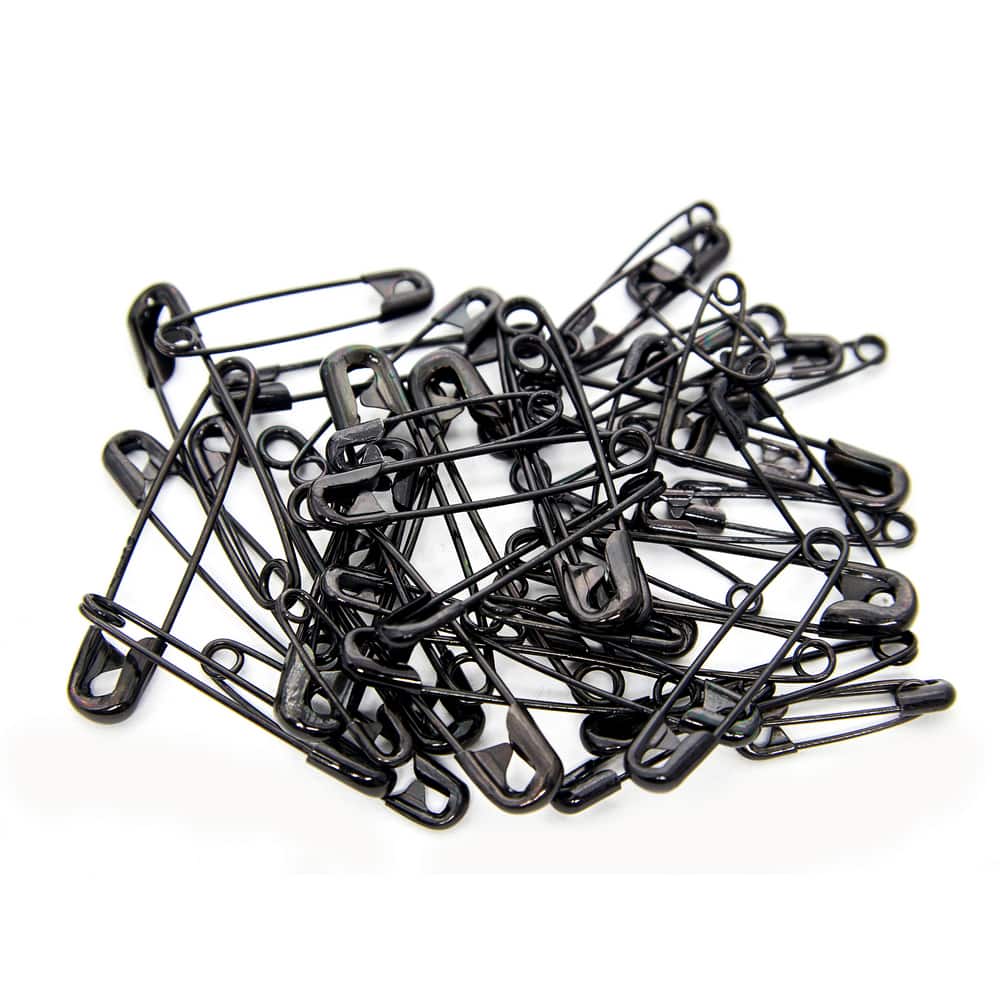 Mixed Black Safety Pins, 50ct. by Loops & Threads®