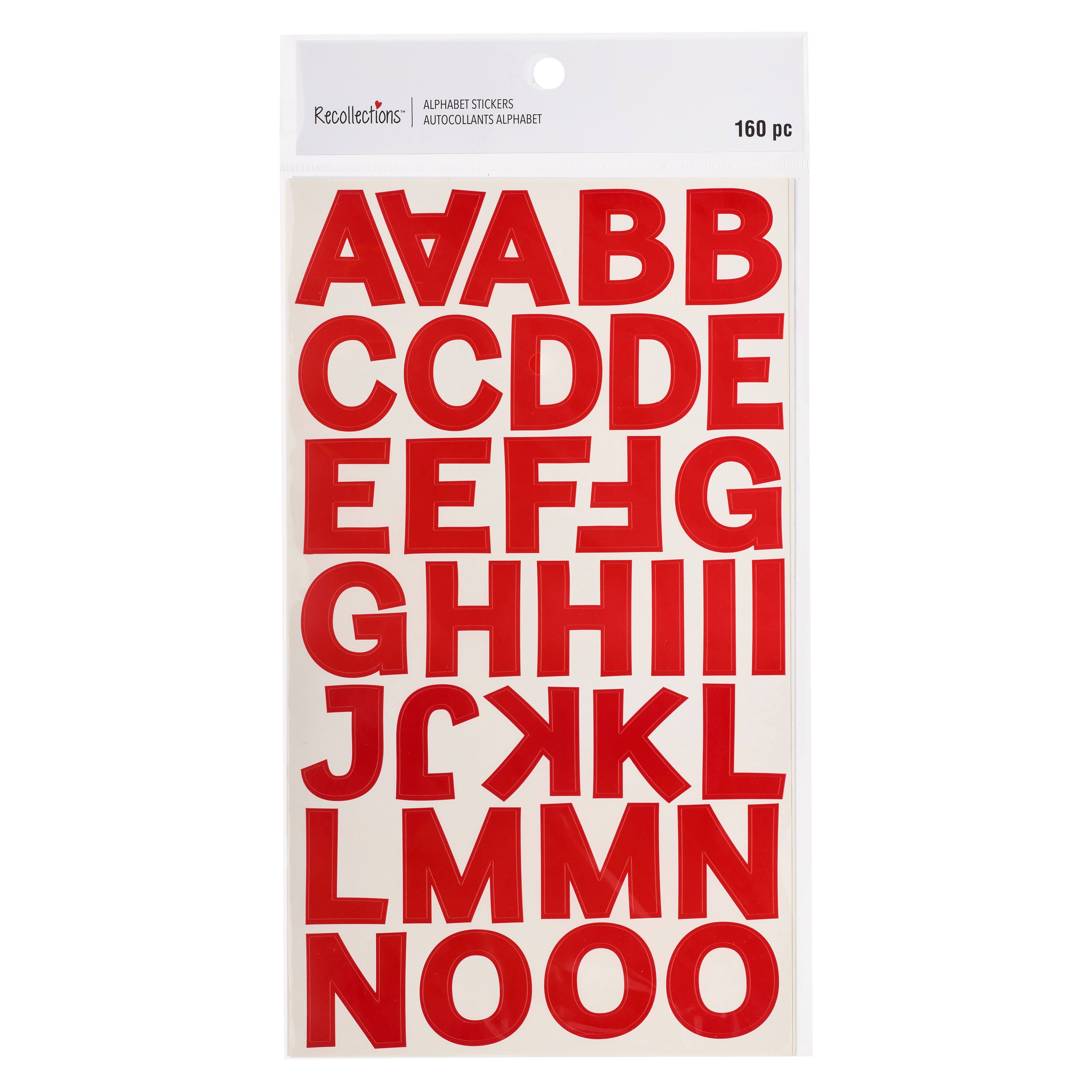 Block Alphabet & Number Stickers by Recollections™