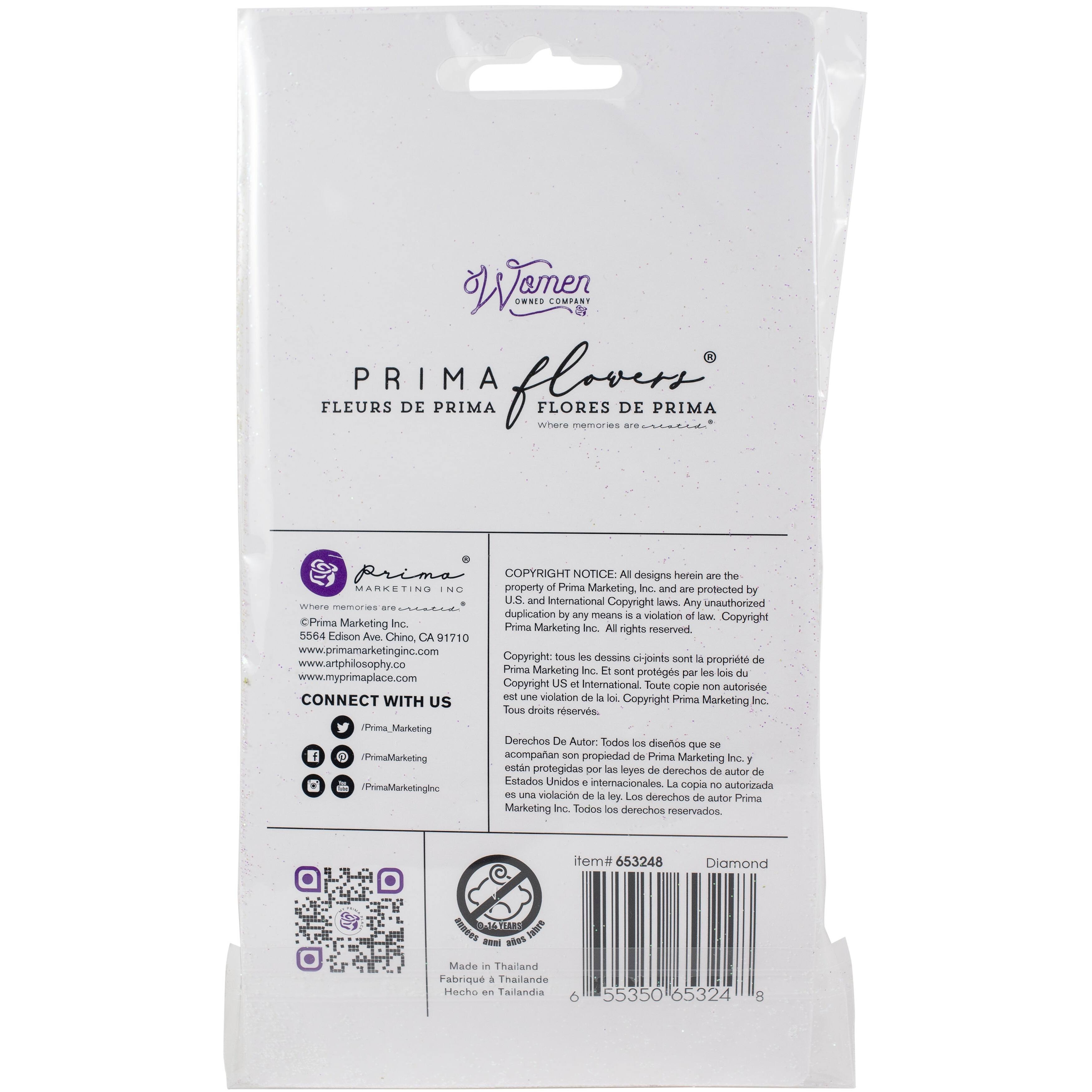Prima® Diamond Collection Rising Fire Mulberry Paper Flowers