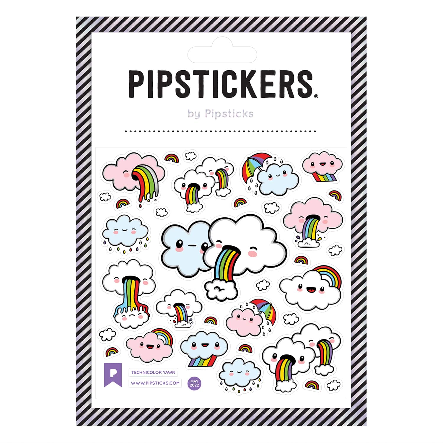 Pipstickers® Technicolor Yawn Stickers