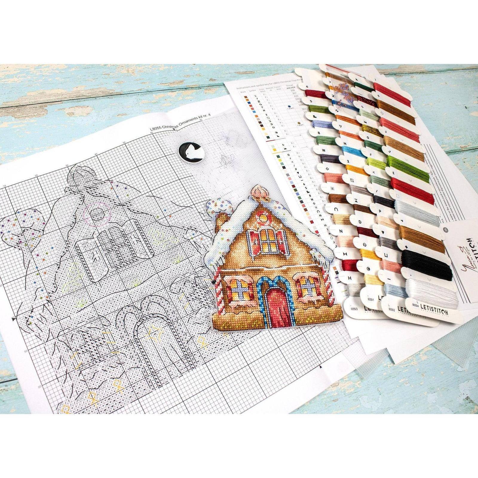 Letistitch Christmas Ornaments Counted Cross Stitch Kit