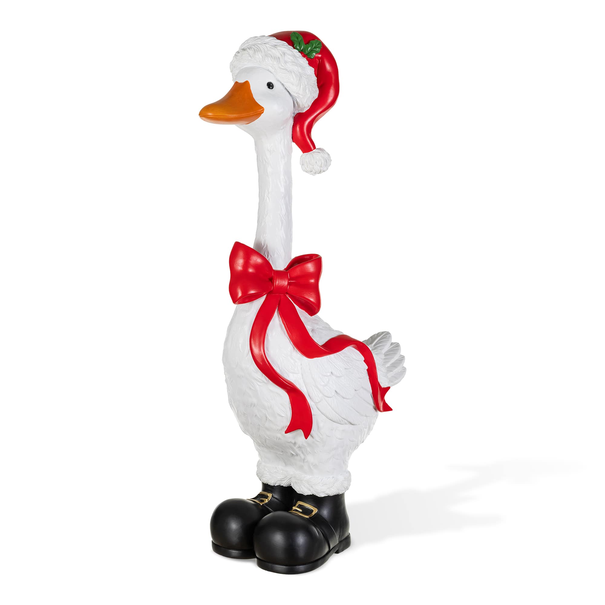 Glitzhome® 24" Christmas Polyresin Goose Porch Decor