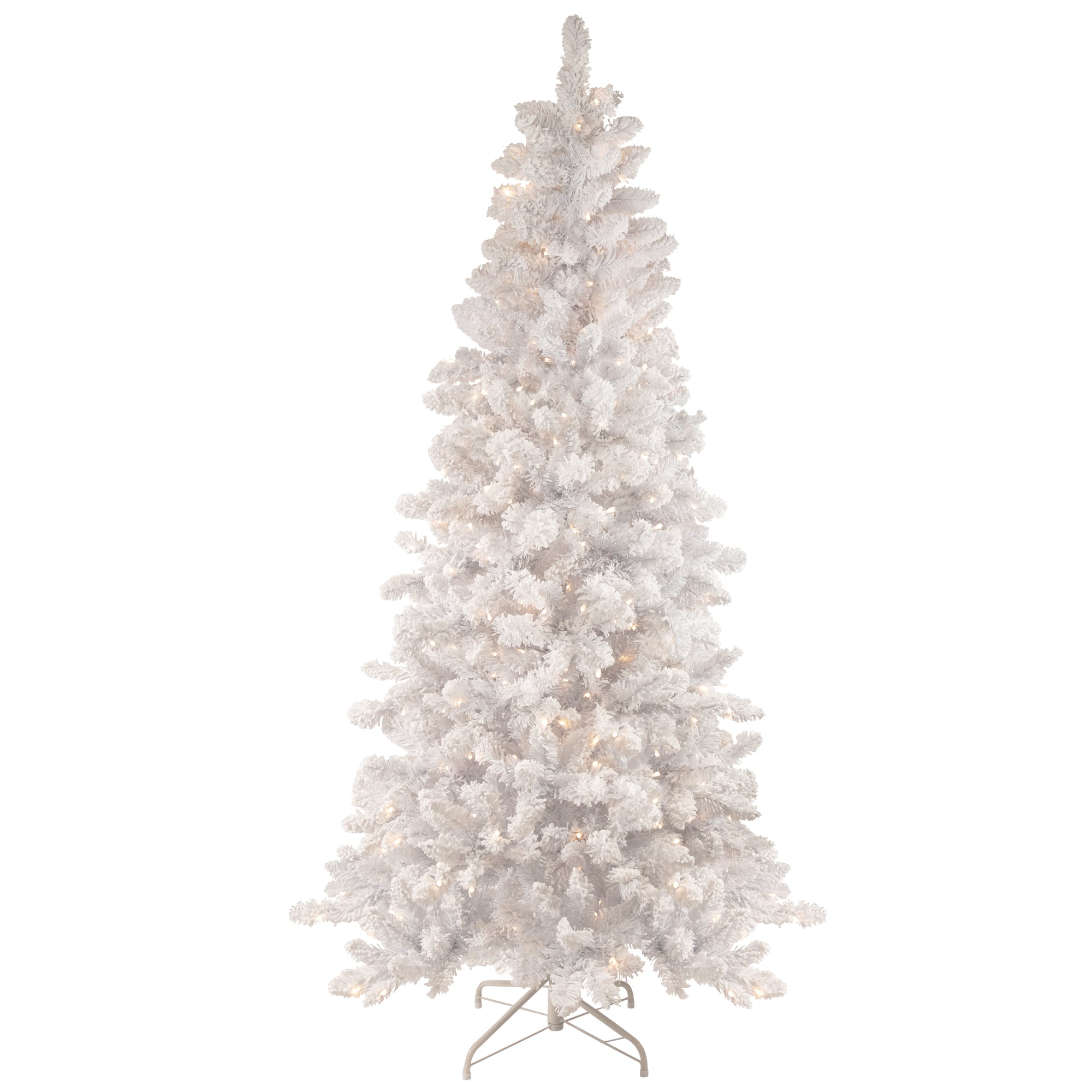 6.5Ft Pre-Lit Flocked Norway Pine Artificial Christmas Tree, Warm White LED Lights By Northlight | 6.5 ft | Michaels®
