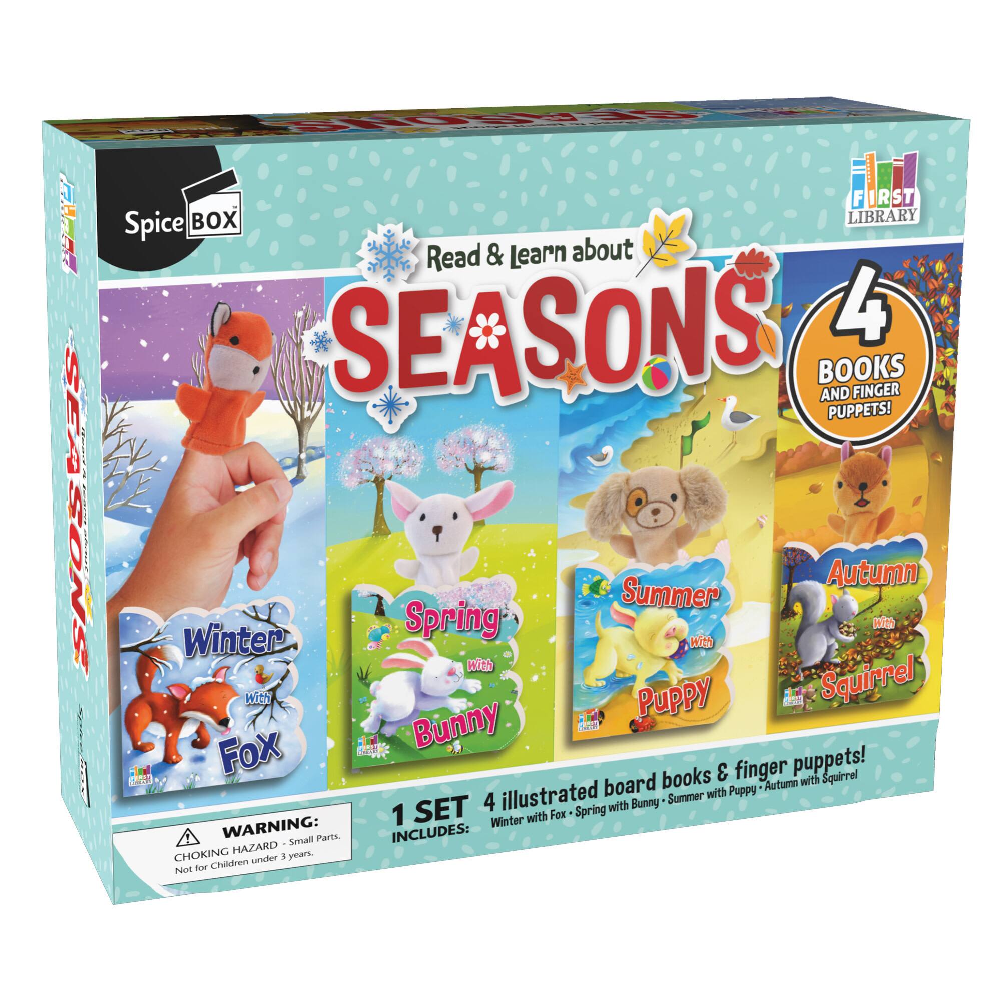 SpiceBox First Library Four Seasons Die-Cut Board Book Set