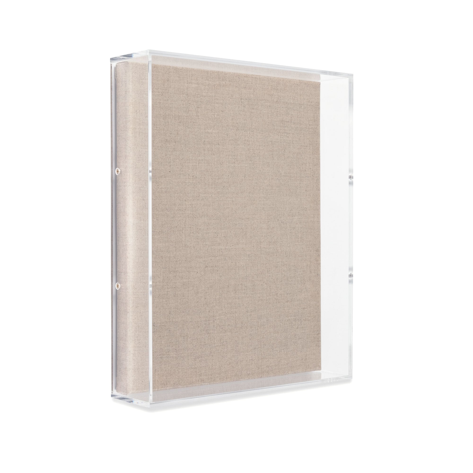 Wexel Art UV Grade Acrylic Shadowbox 3" Depth with Beige Linen Canvas