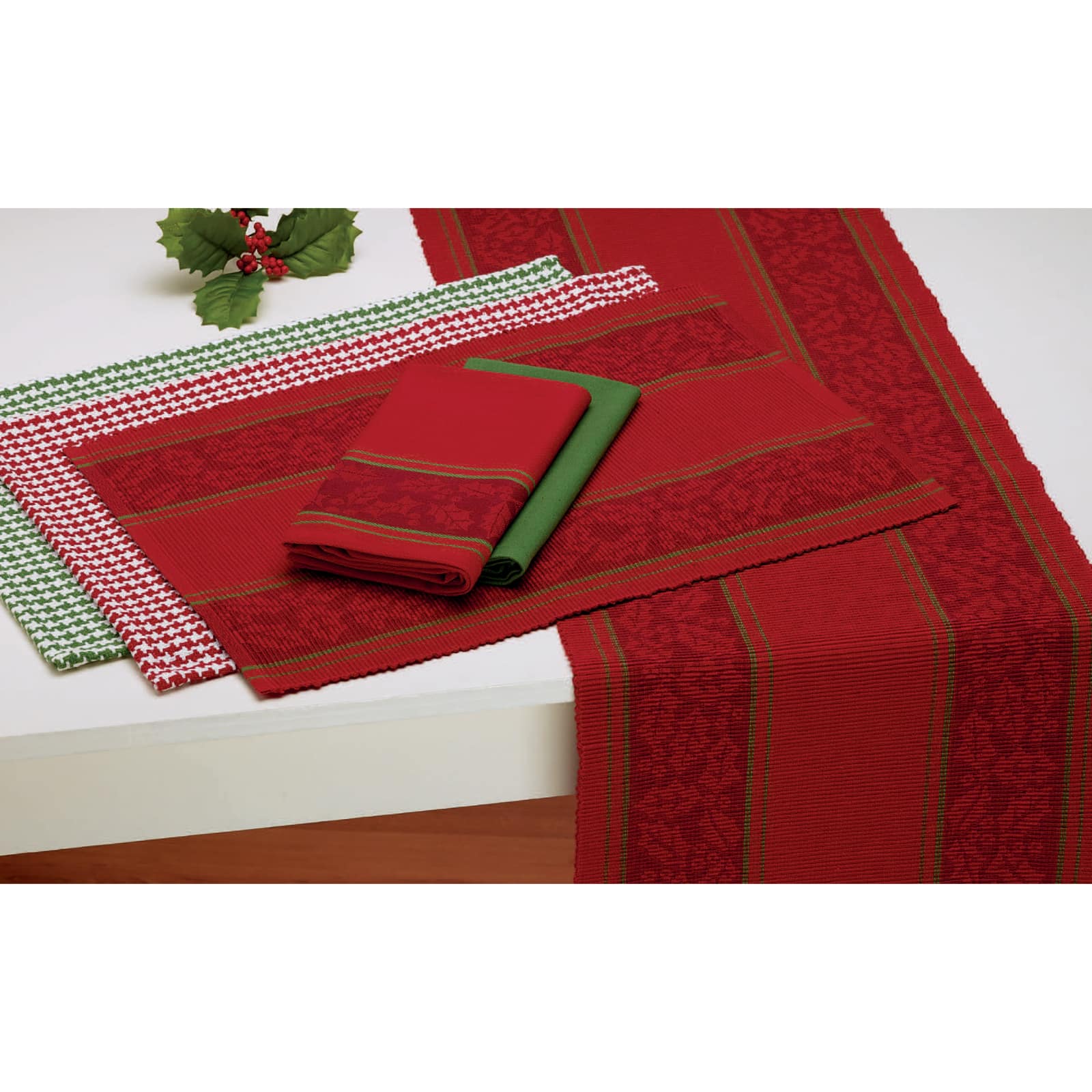 Tango Houndstooth Placemat Set, 13" x 19", 6 Piece