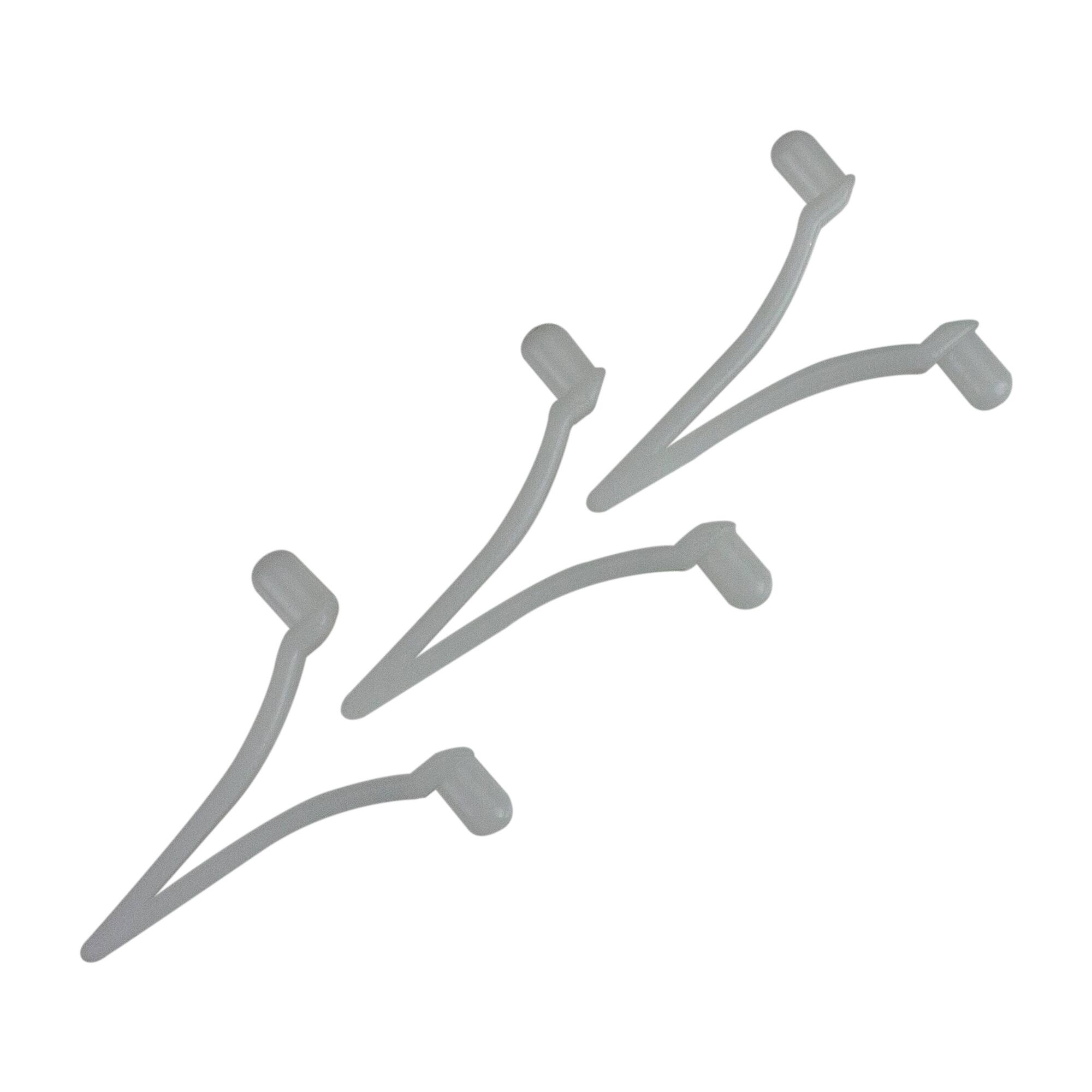 Pool Central White Replacement Butterfly Clips for Pool Cleaning Poles