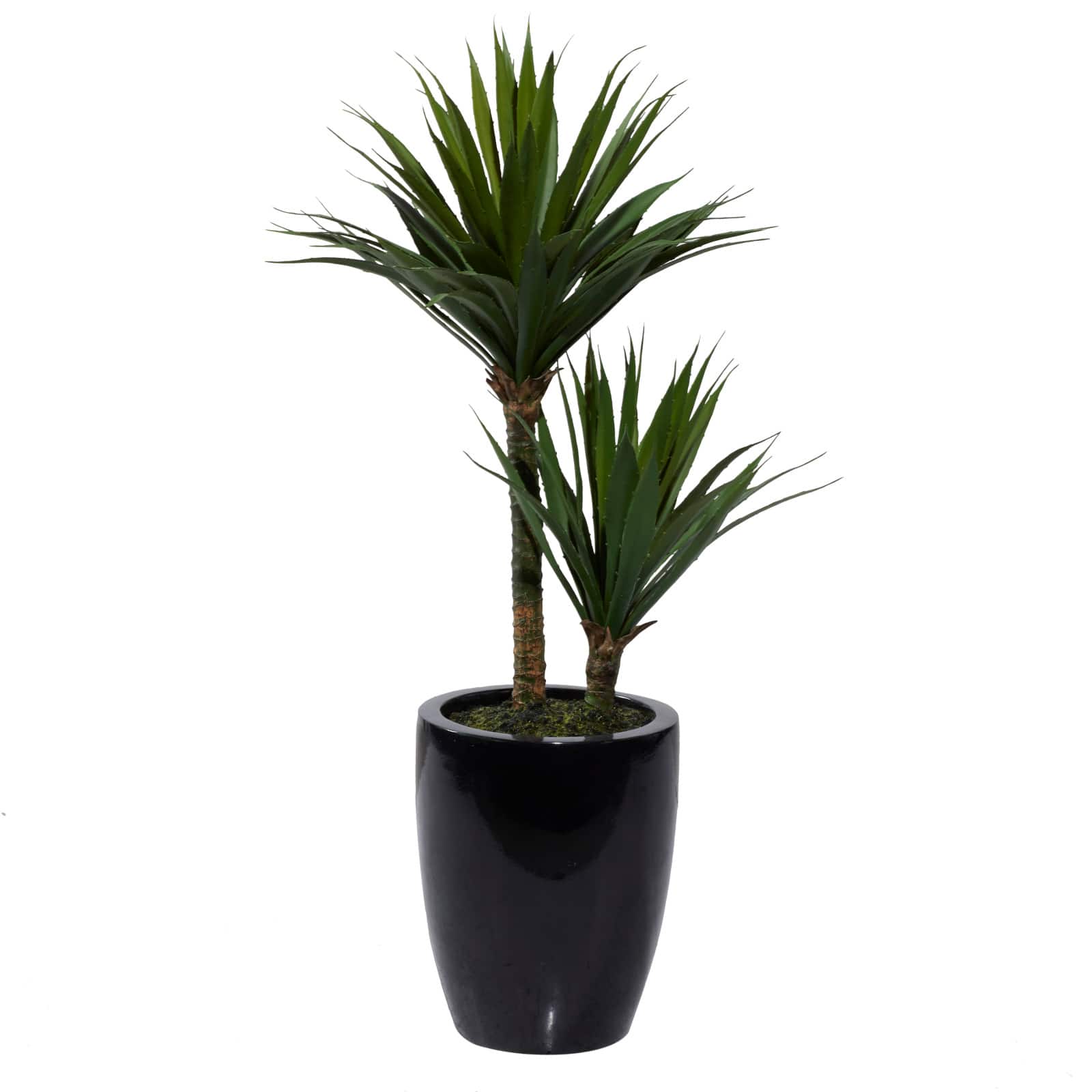 31" Black Contemporary Floral & Botanical Artificial Foliage
