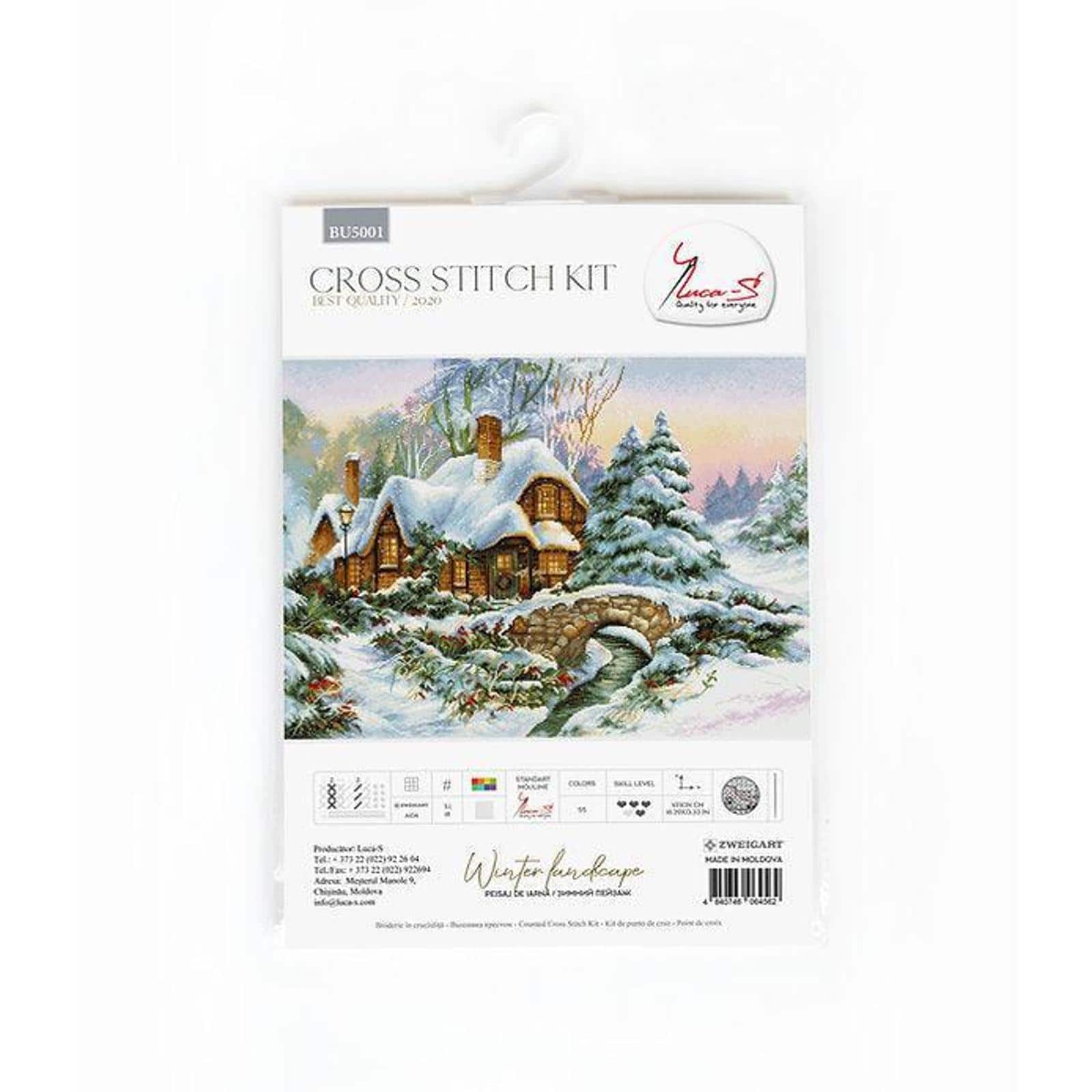 Luca-S Winter Landscape Counted Cross Stitch Kit