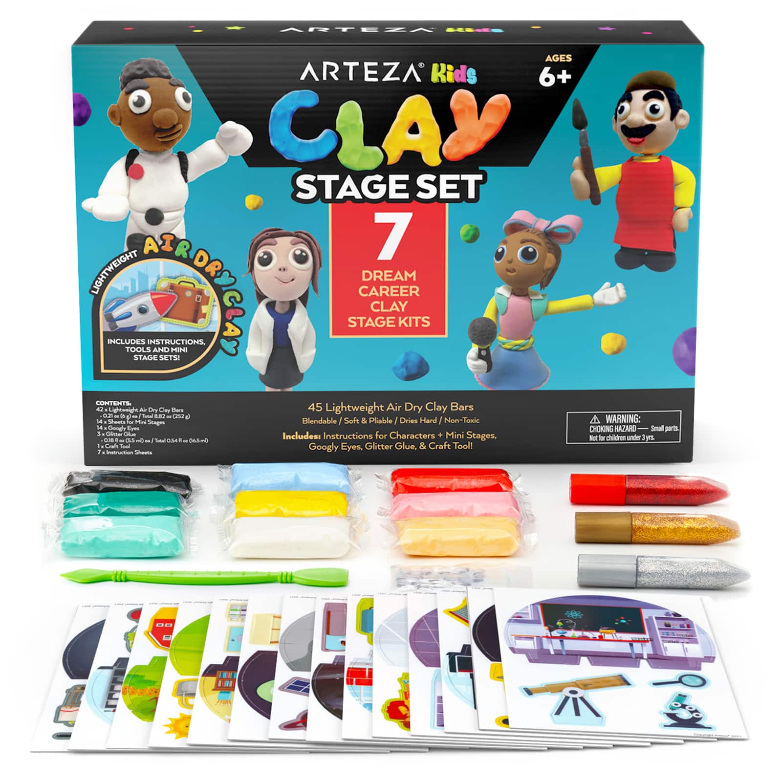 Arteza® Kids Careers Small Stage Clay Kit