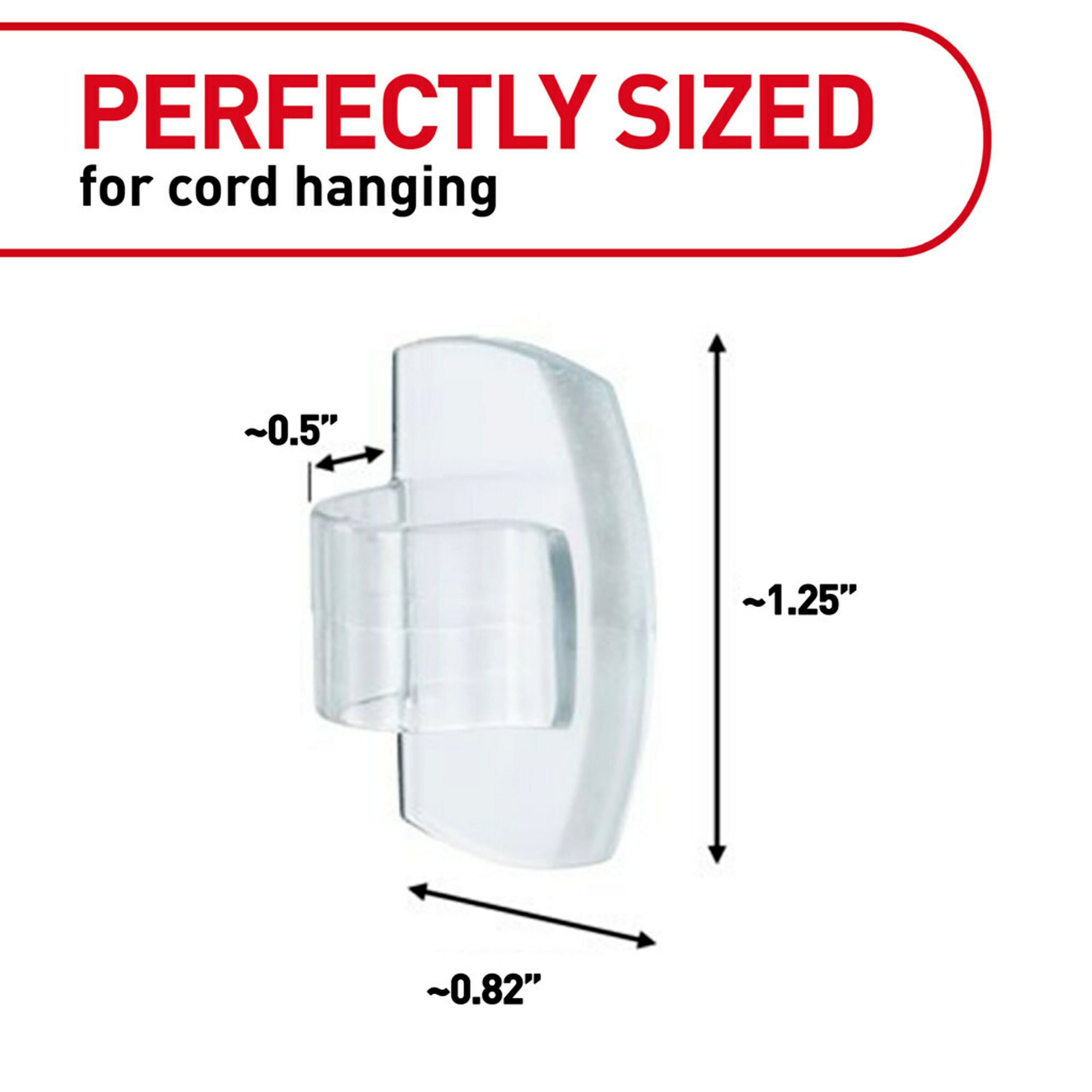 Command™ Clear Round Cord Clips