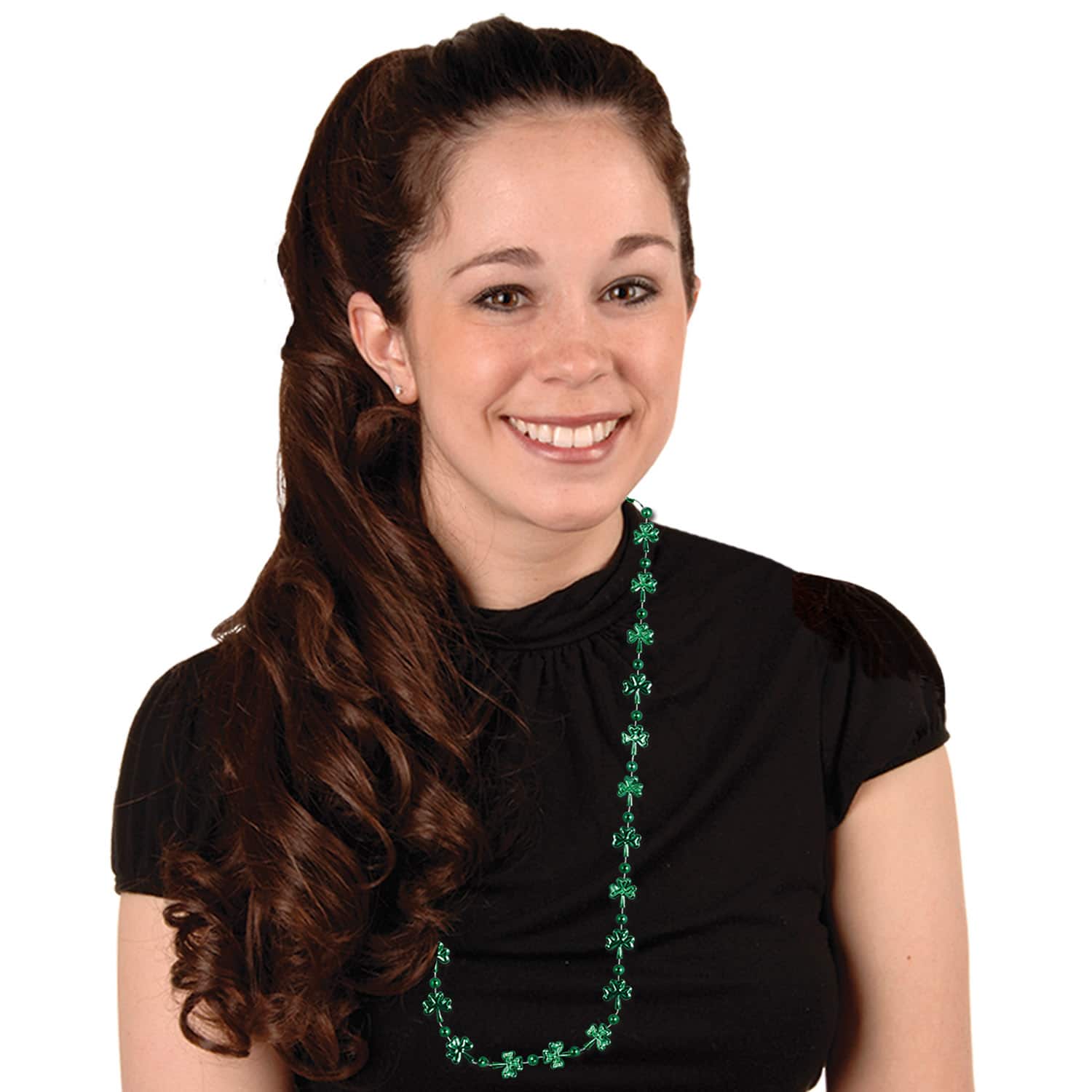 Beistle 33" Shamrock Beads Necklaces, 12ct.
