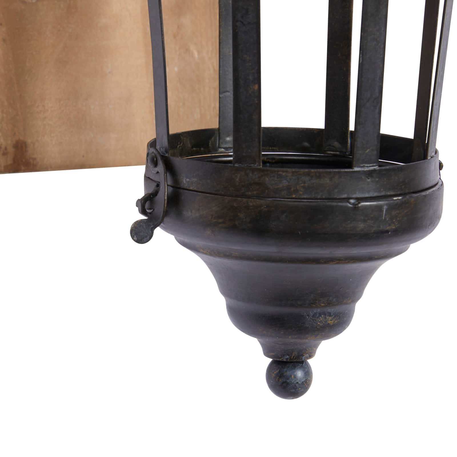 Black Iron Industrial Candlestick Holders, 15" x 6" x 11"