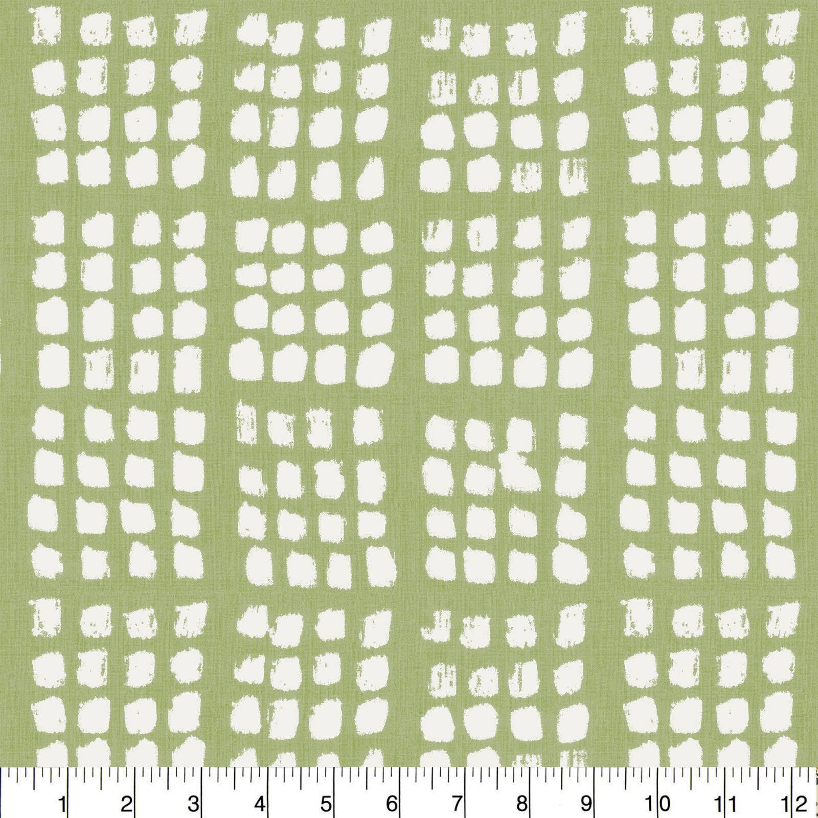 Pkl Studio Sage Grid Cotton Home Décor Fabric