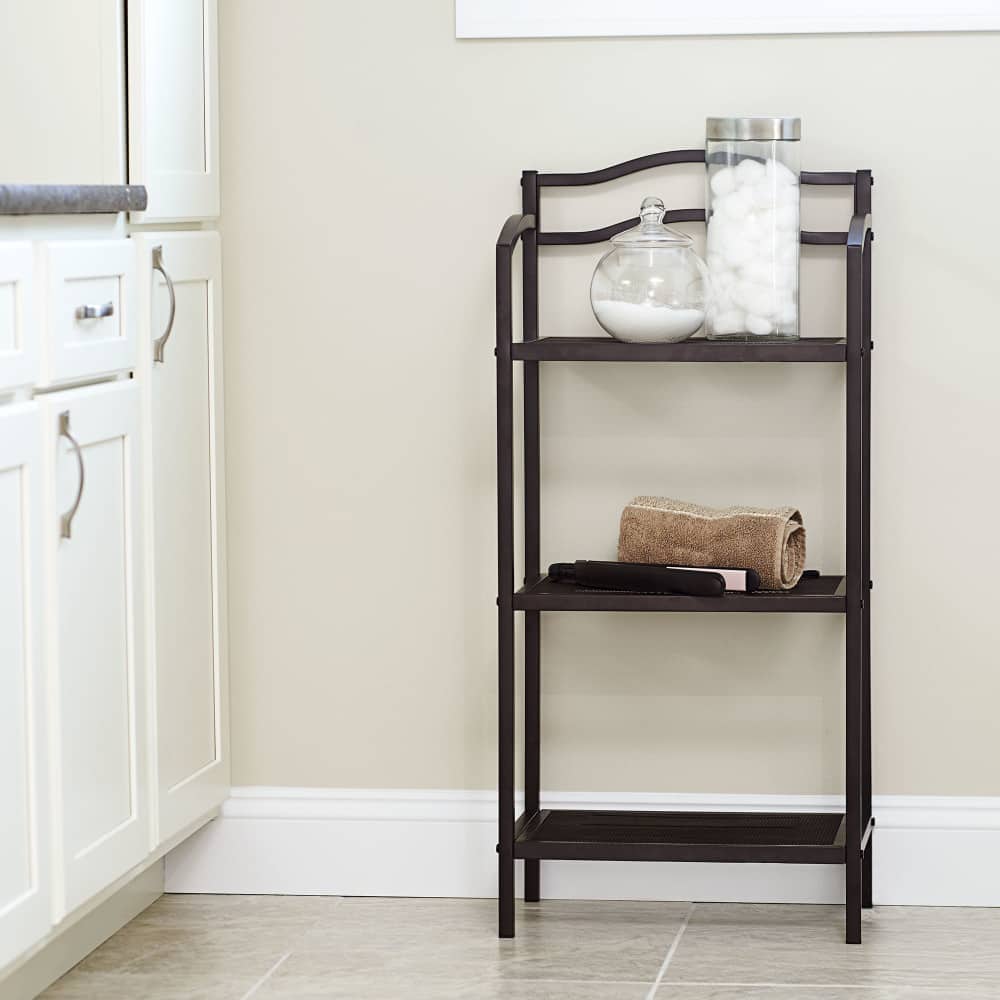 Household Essentials 3-Tier Metal Bathroom Storage Shelf