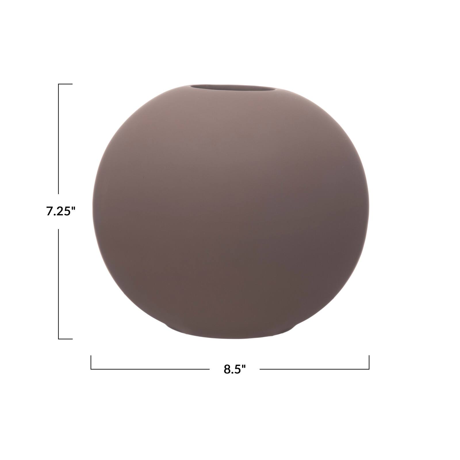 Hello Honey® 8.5" Matte Plum Latex Glaze Stoneware Vase