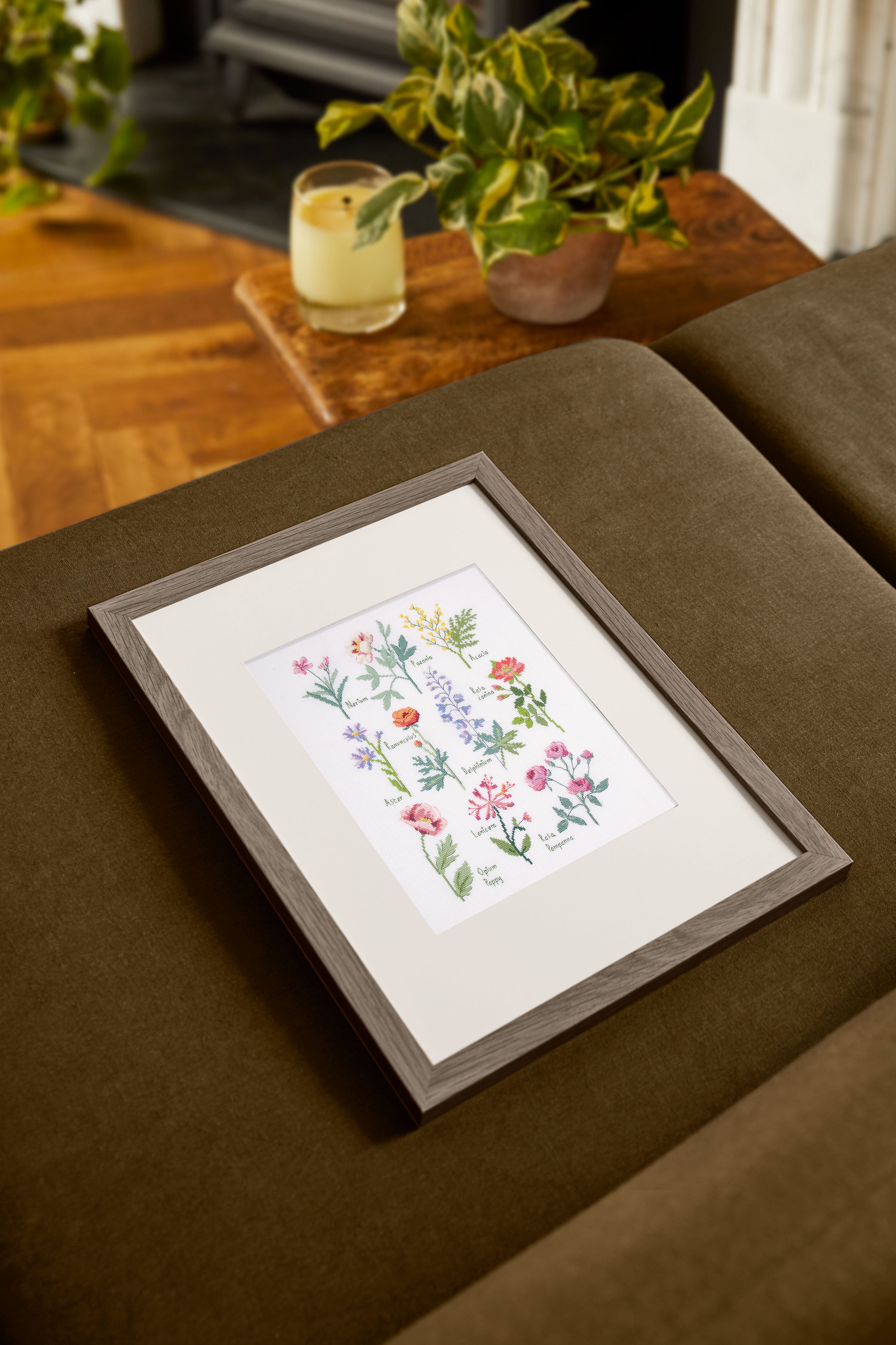 DMC® Botanical Sampler Designer Collection Intermediate Cross Stitch Kit