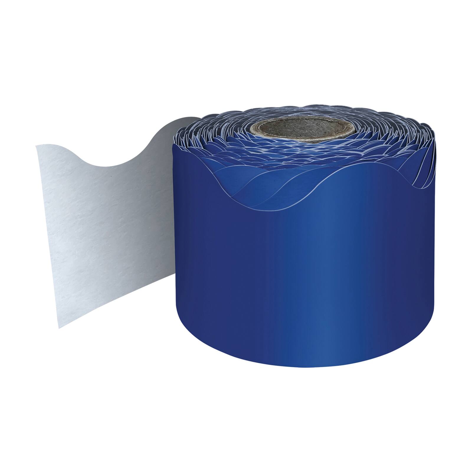Carson Dellosa® Navy Rolled Scalloped Border, 195ft.