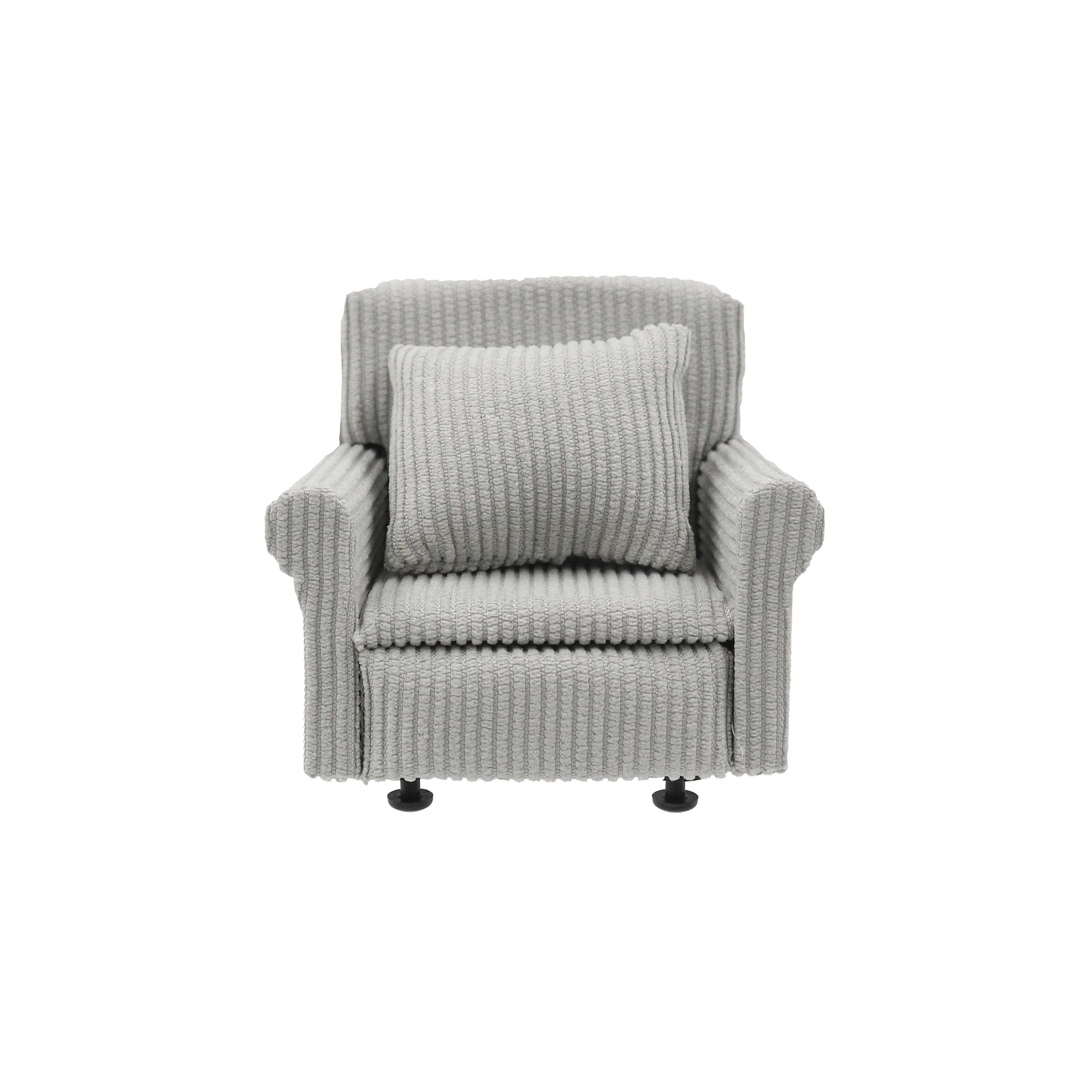Miniature Gray Textured Chair by Make Market®