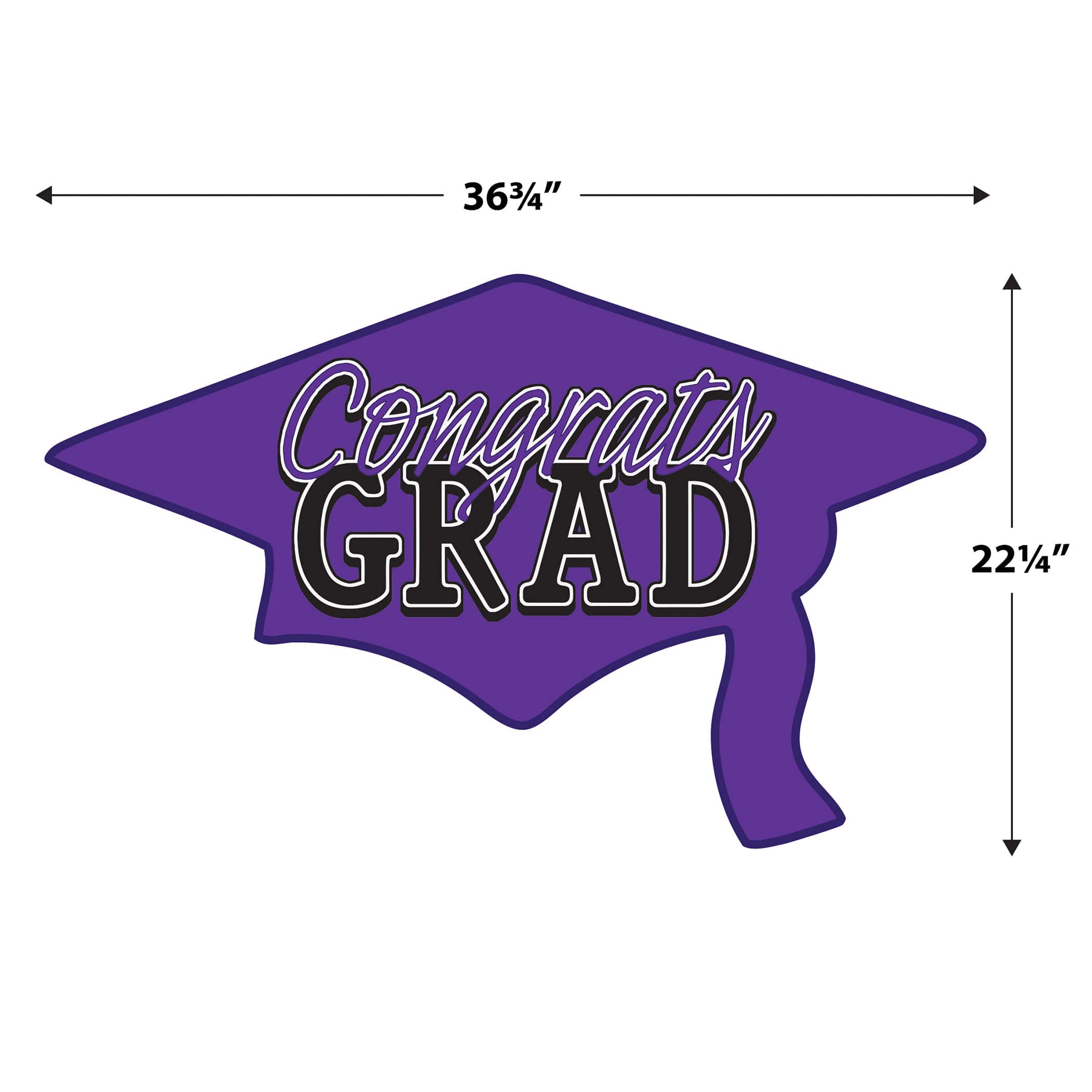 Beistle 22" x 37" Congrats Grad Cutouts